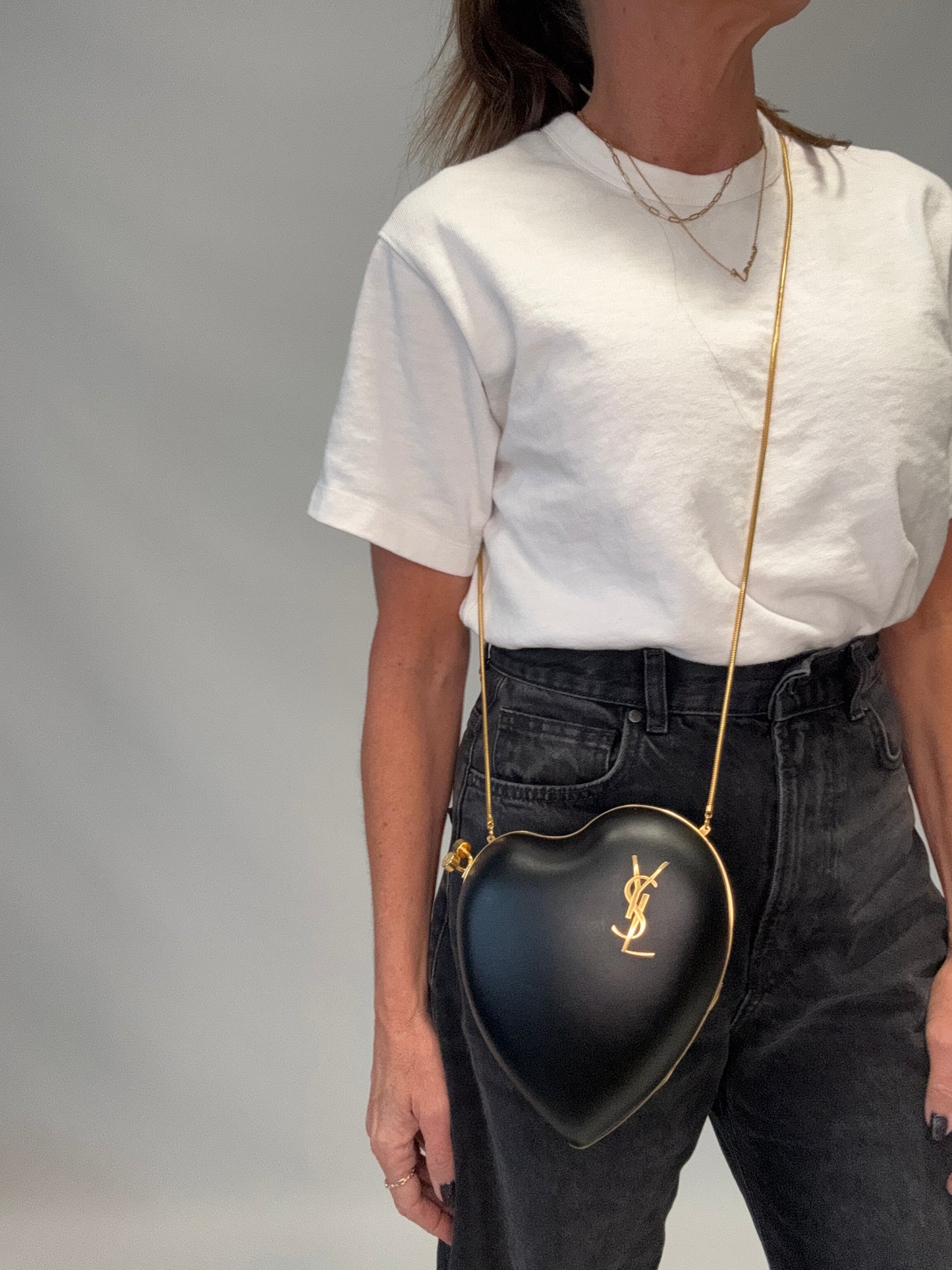 Saint Laurent Love Box Crossbody -Black