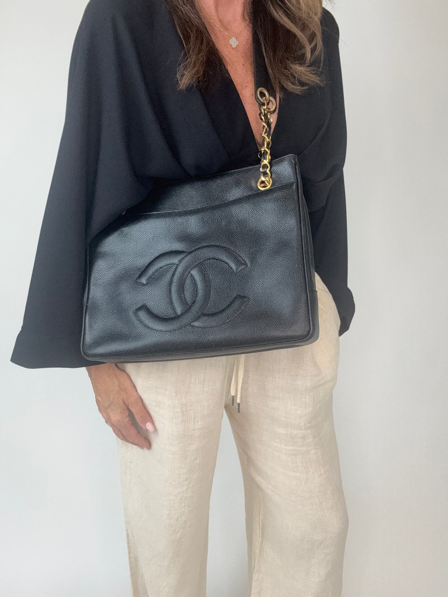 Chanel Caviar Double Sided Tote