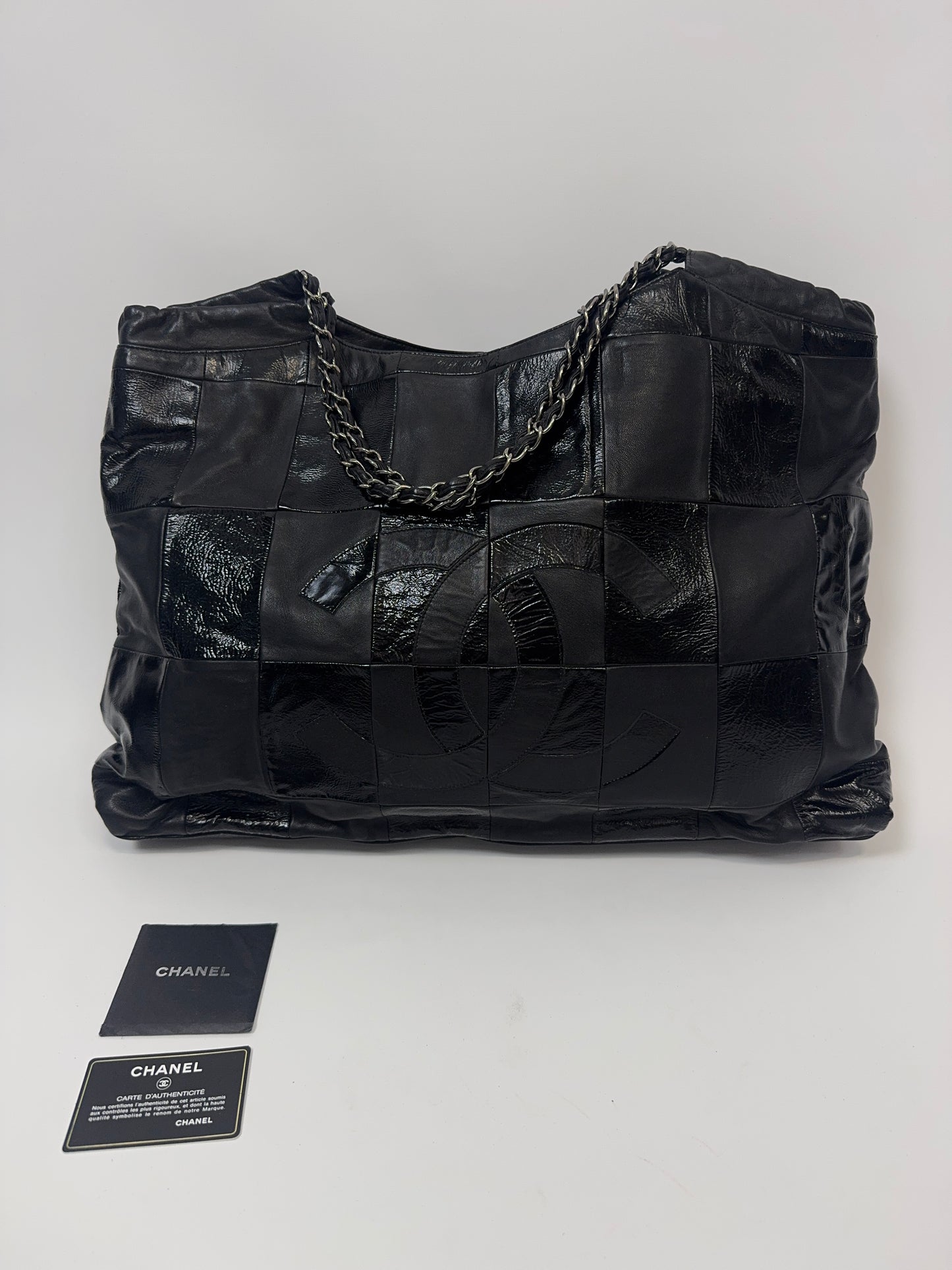 Chanel 2005–2006 Patchwork Brooklyn GST Tote-Balck