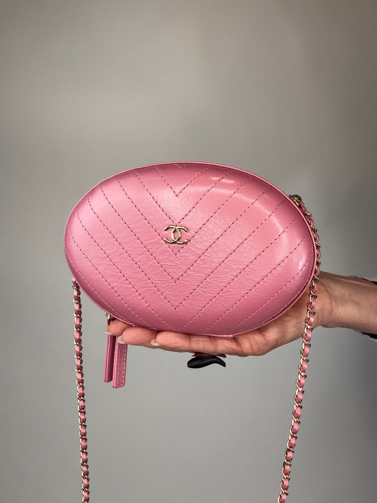 Chanel Mademoiselle Rare Oval Chain Bag