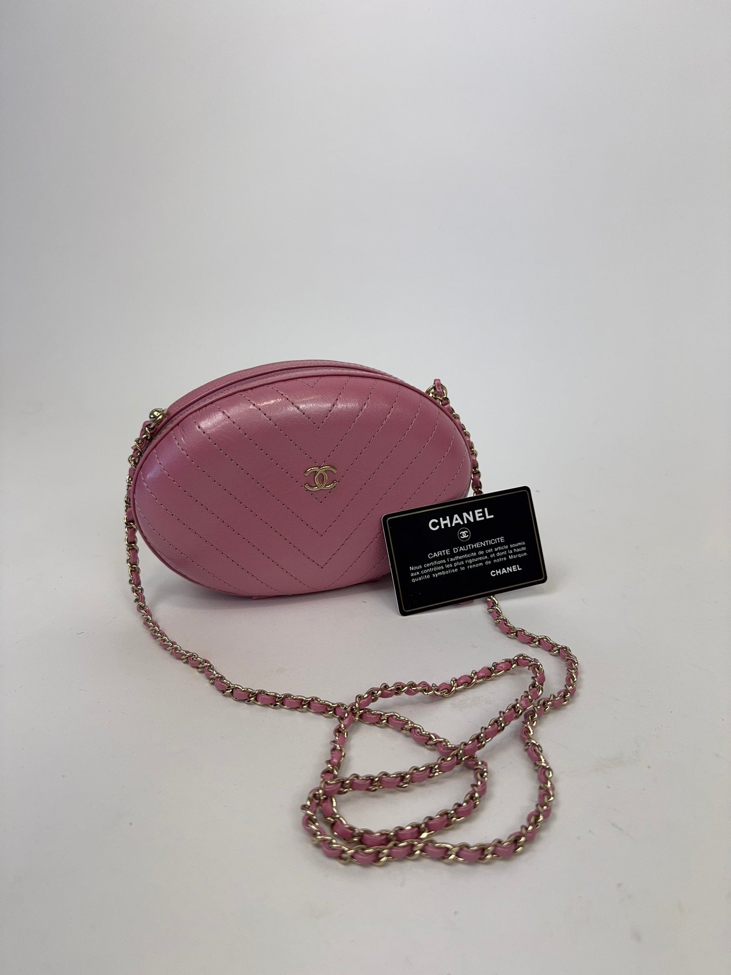 Chanel Mademoiselle Rare Oval Chain Bag