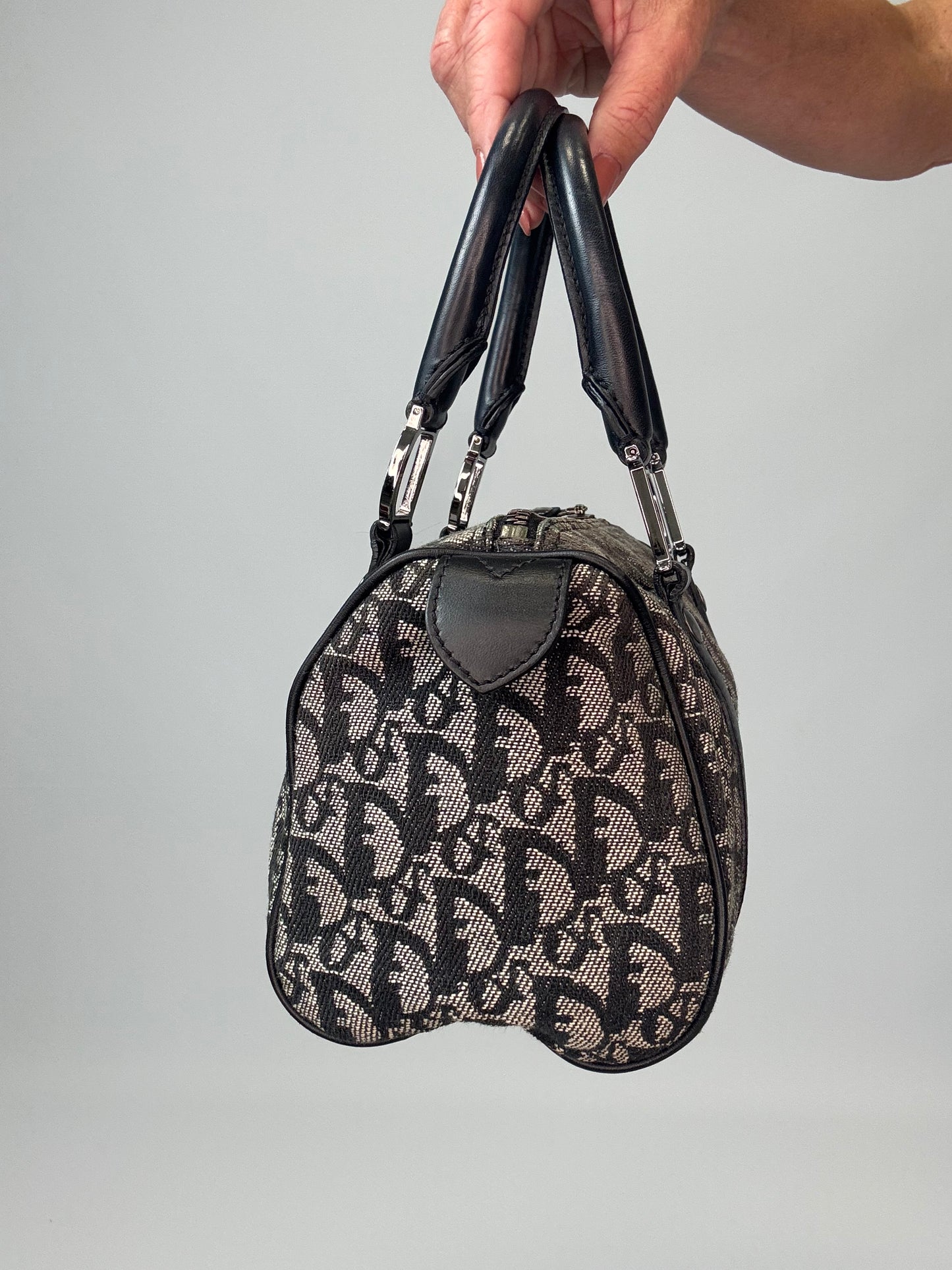 Dior Trotter Mini Boston Bag -Navy Blue