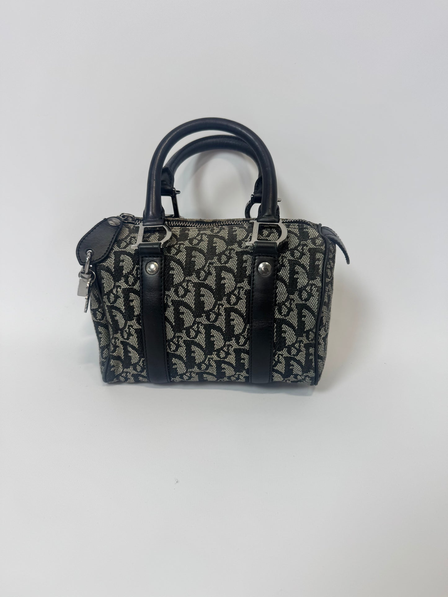 Dior Trotter Mini Boston Bag -Navy Blue