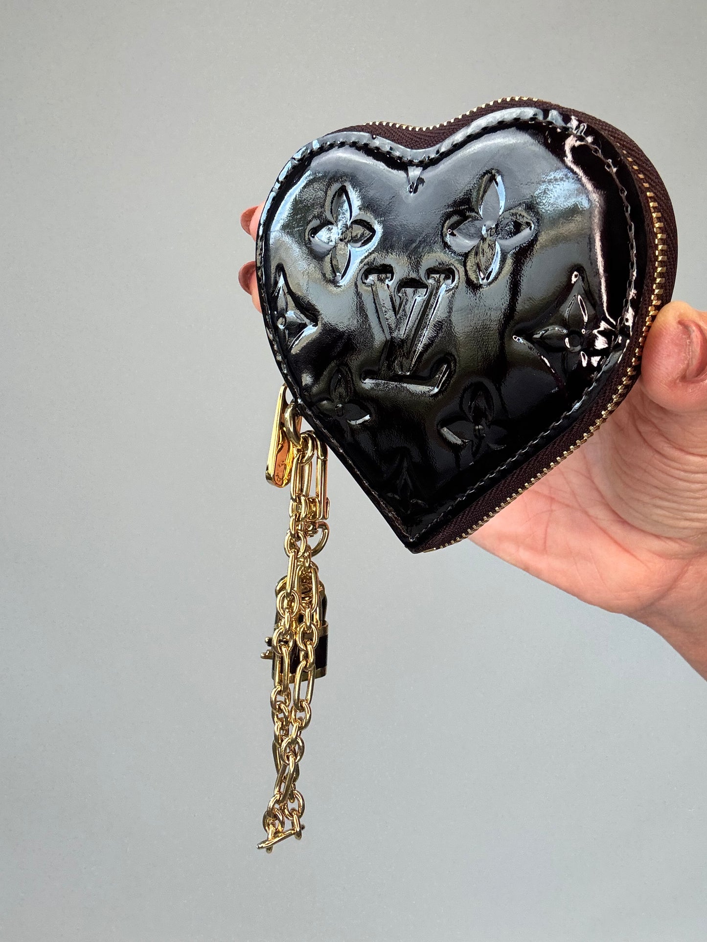 Louis Vuitton Vernis Coeur Heart Coin Purse - Amarante