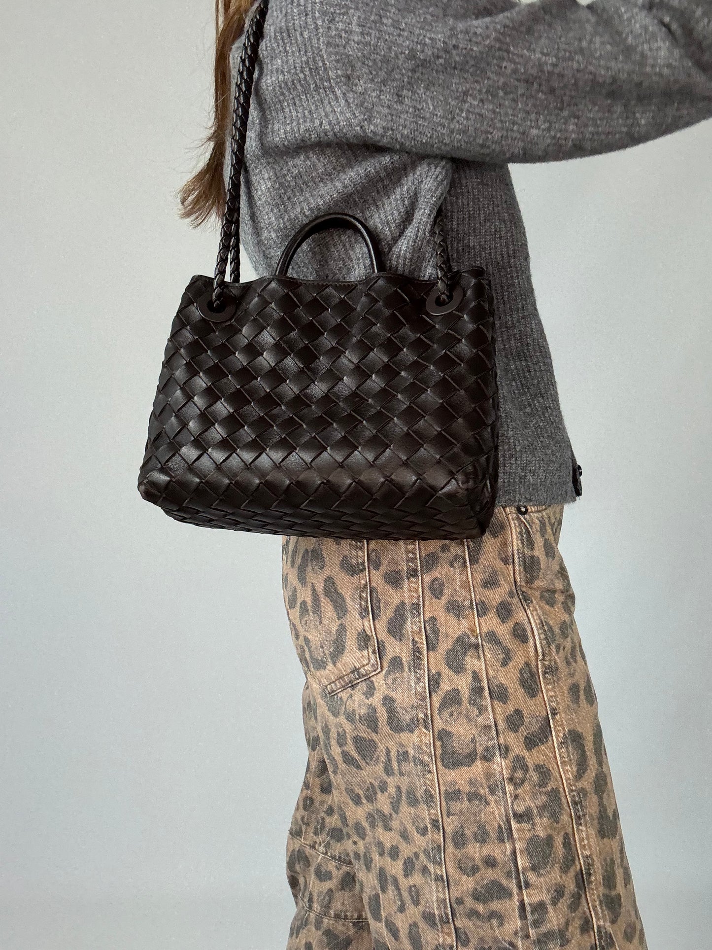 Bottega Veneta Andiamo Small-Brown