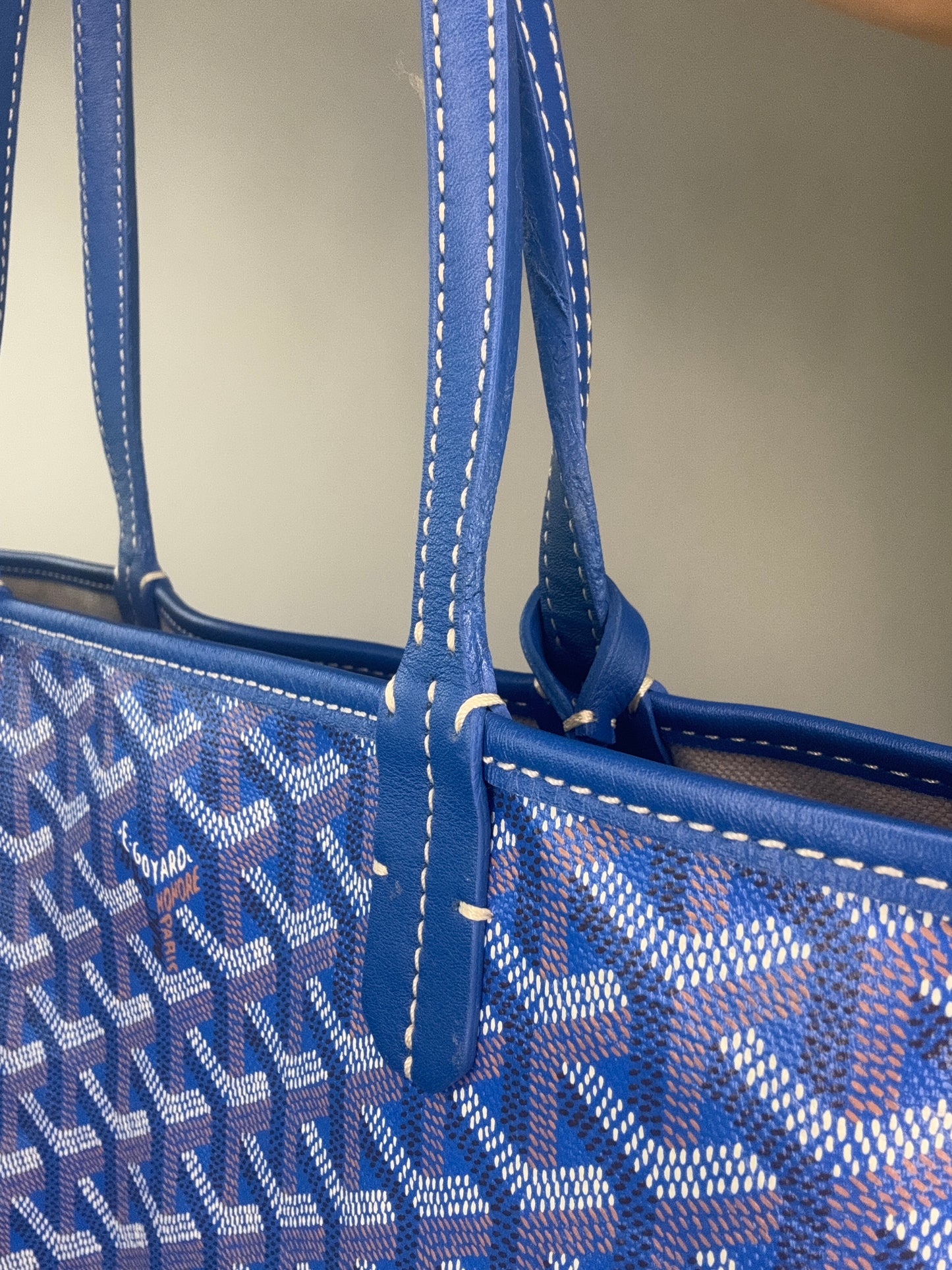 Goyard St Louis PM With Pouch Blue