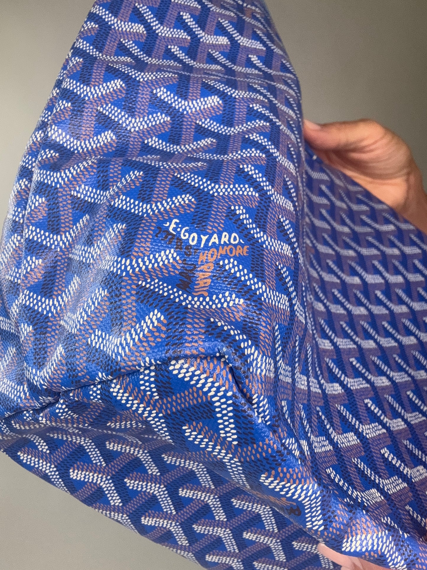 Goyard St Louis PM With Pouch Blue