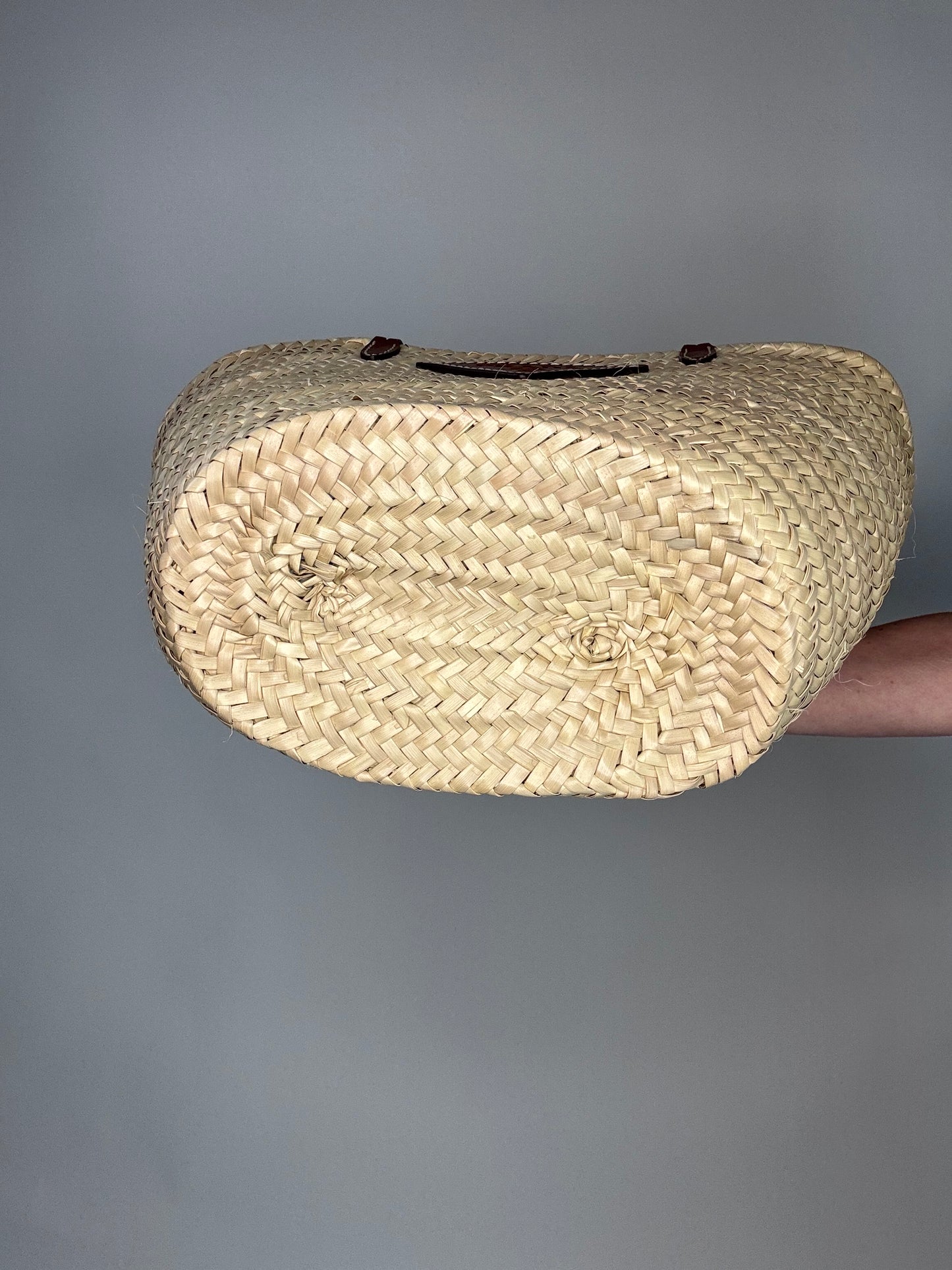 Prada Palmitto Vitello Woven Palm Tote