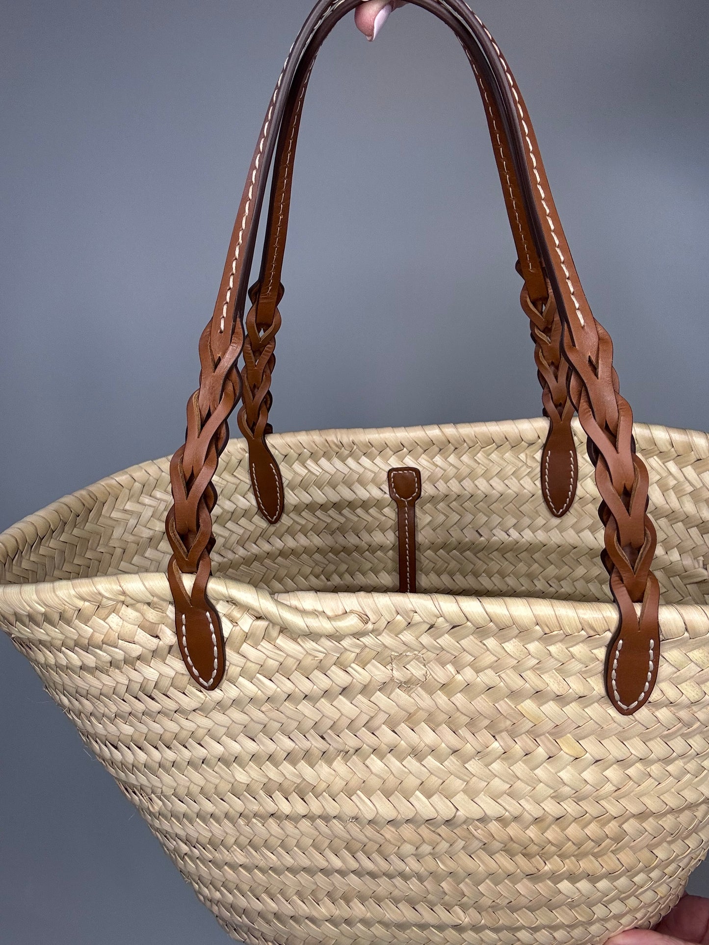 Prada Palmitto Vitello Woven Palm Tote