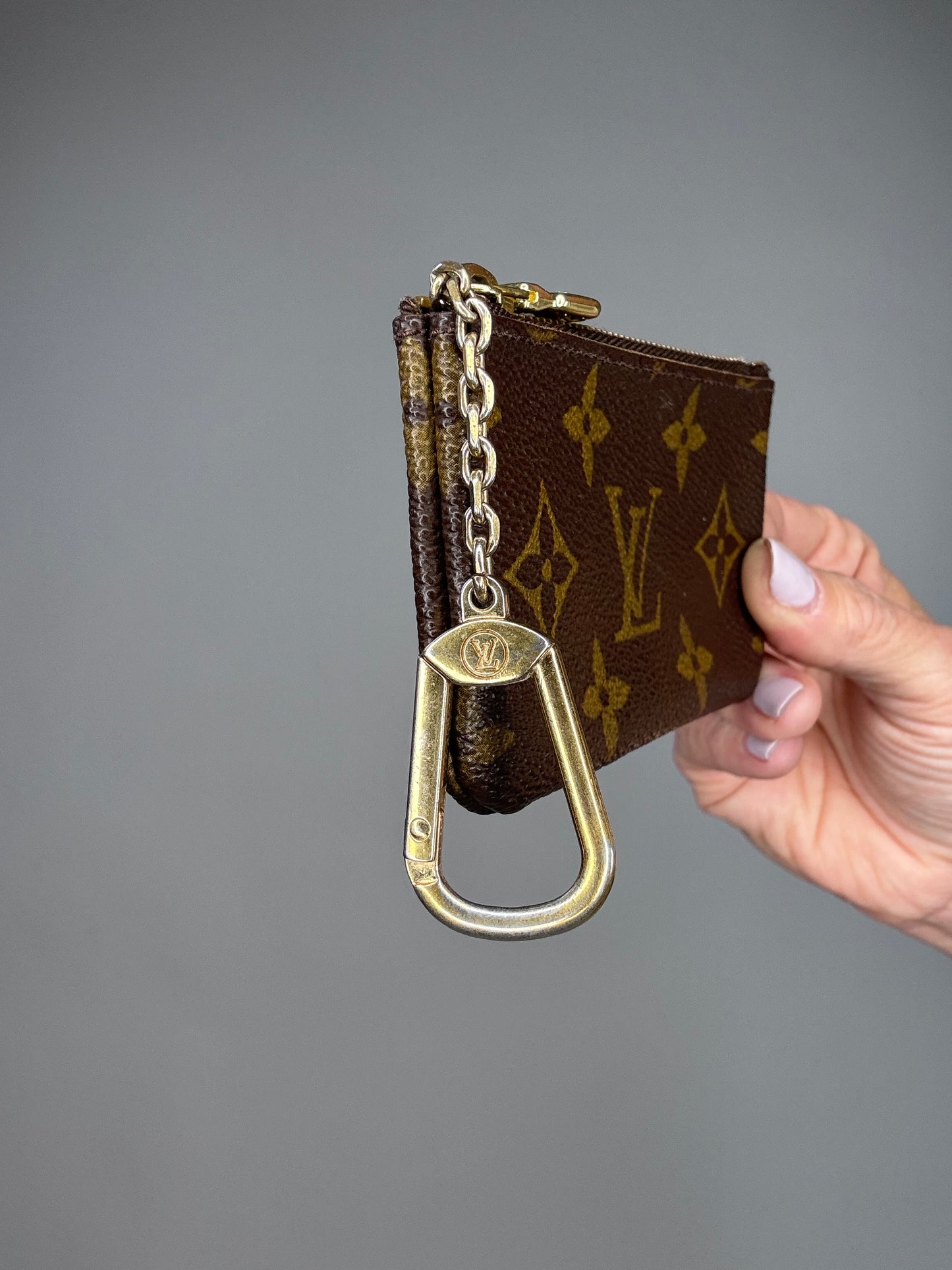 Louis Vuitton Monoges Cles Pochette Coin And Key Holder
