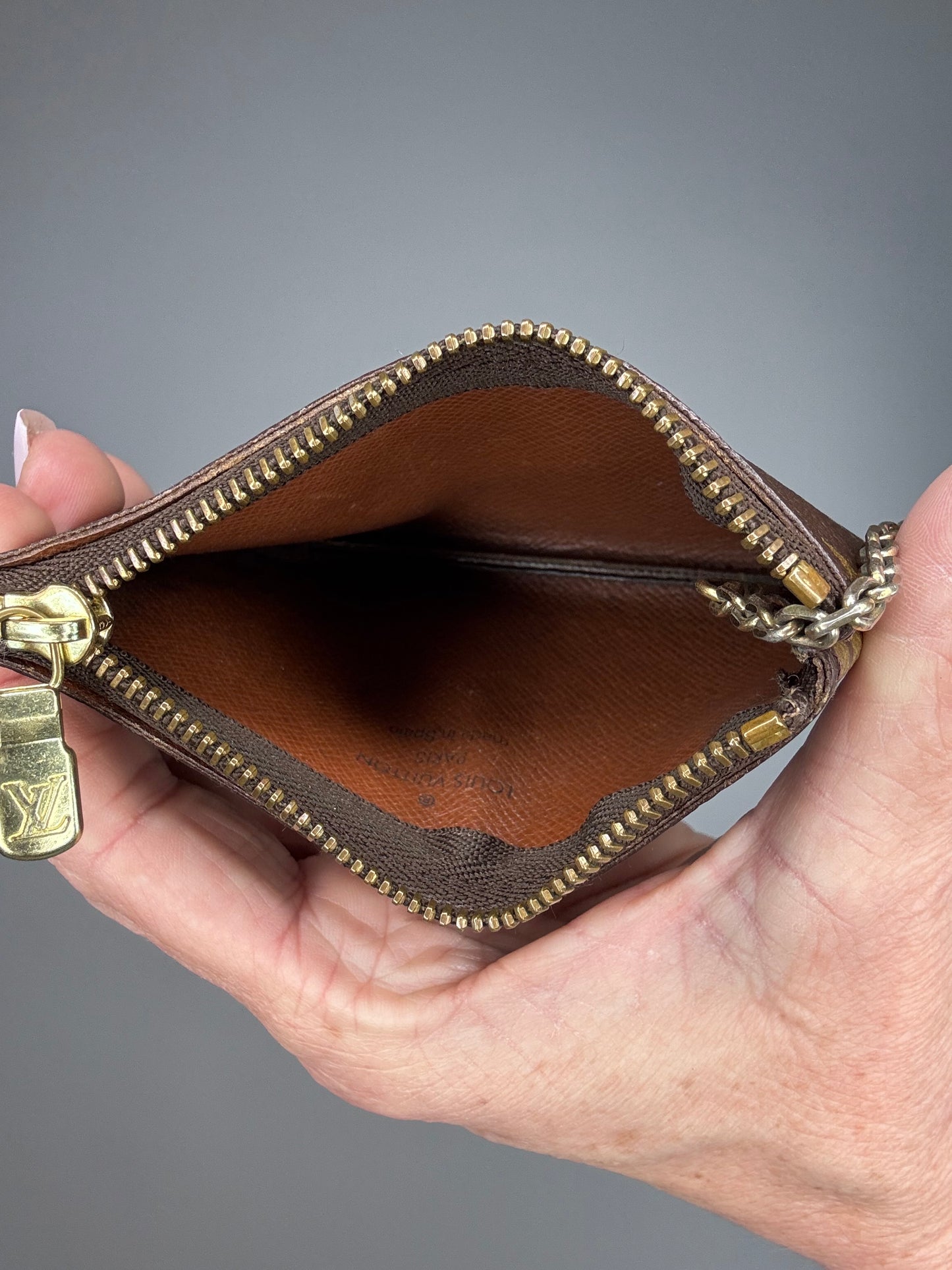 Louis Vuitton Monoges Cles Pochette Coin And Key Holder