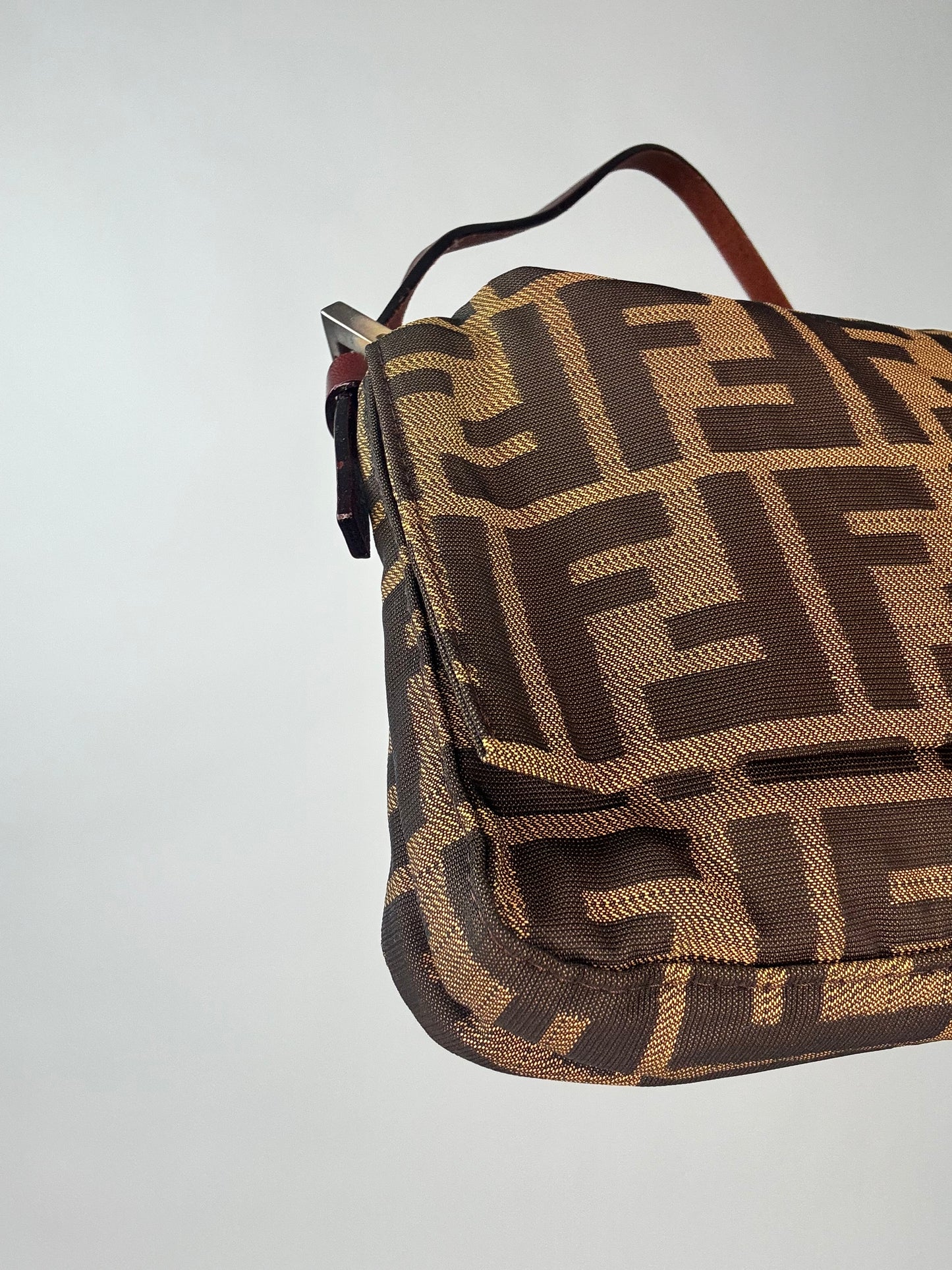Fendi Vintage Zucca Baguette Shoulder Bag