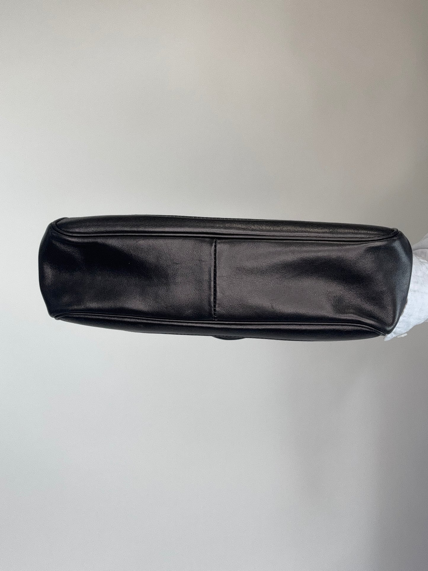 Gucci Vintage Denim Leather Shoulder Bag