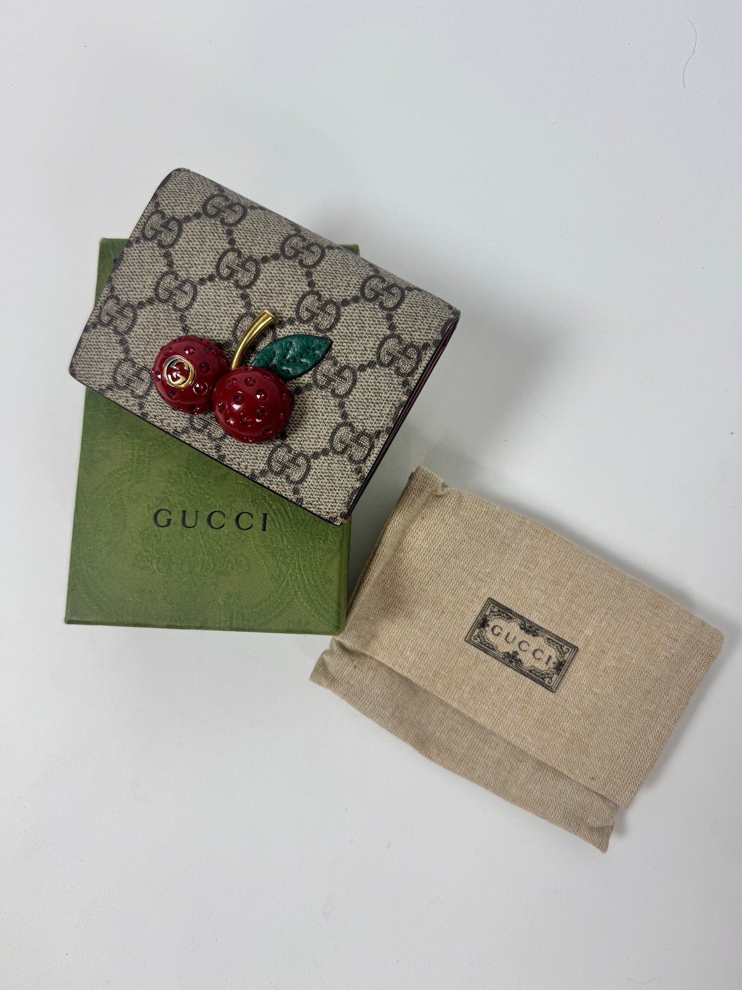 Gucci Supreme Cherry Wallet