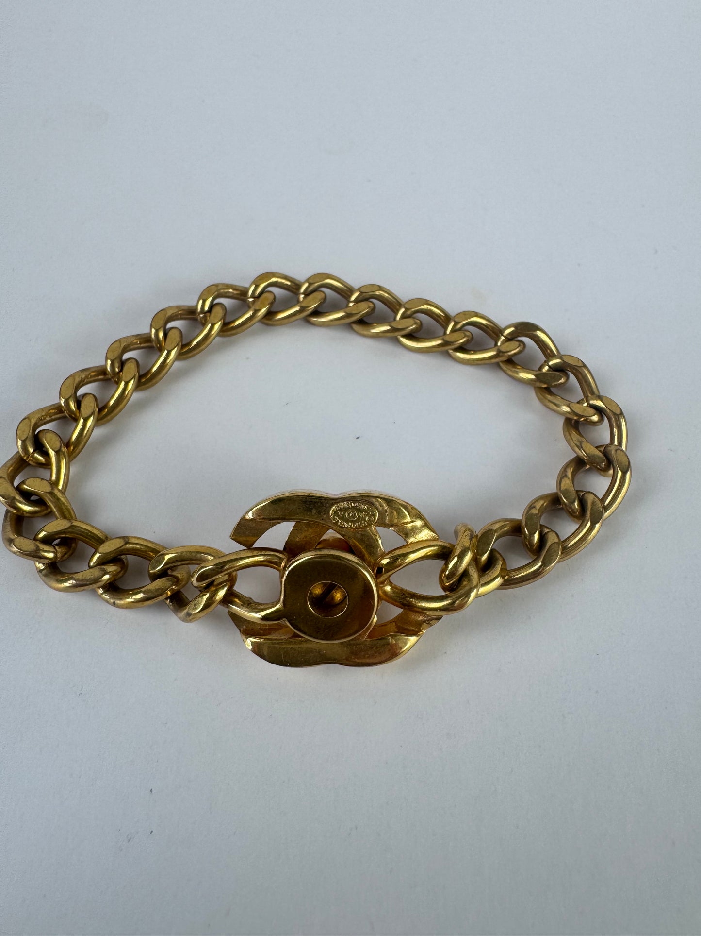 Chanel Rare Turn Lock Bracelet