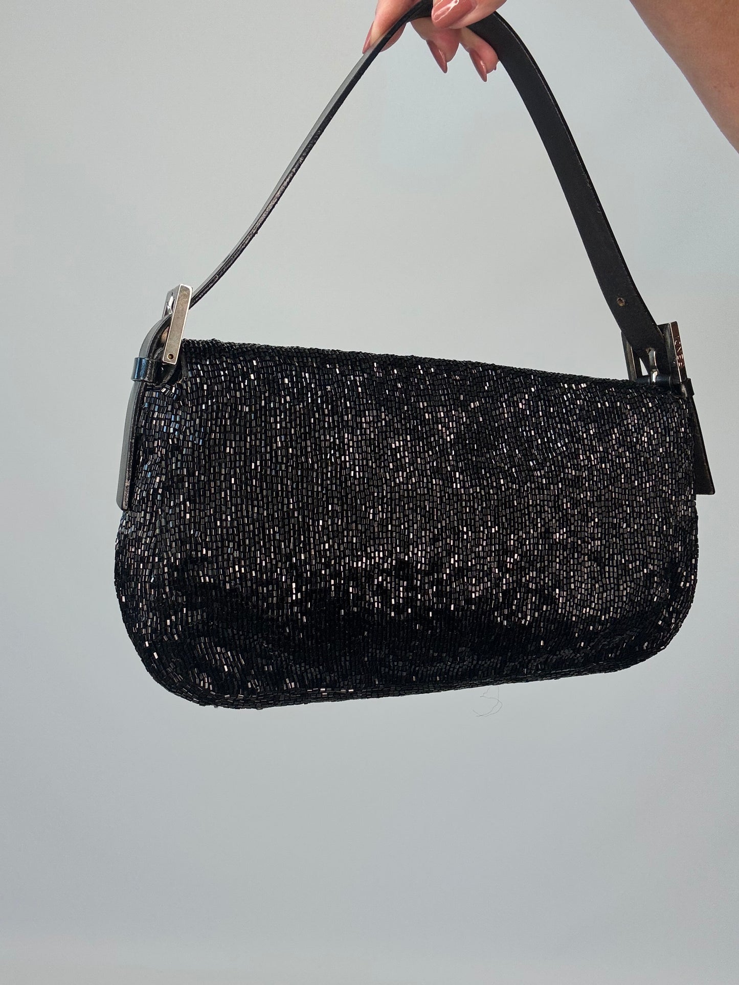 Fendi Beaded Black  Mamma Baguette- Vintage