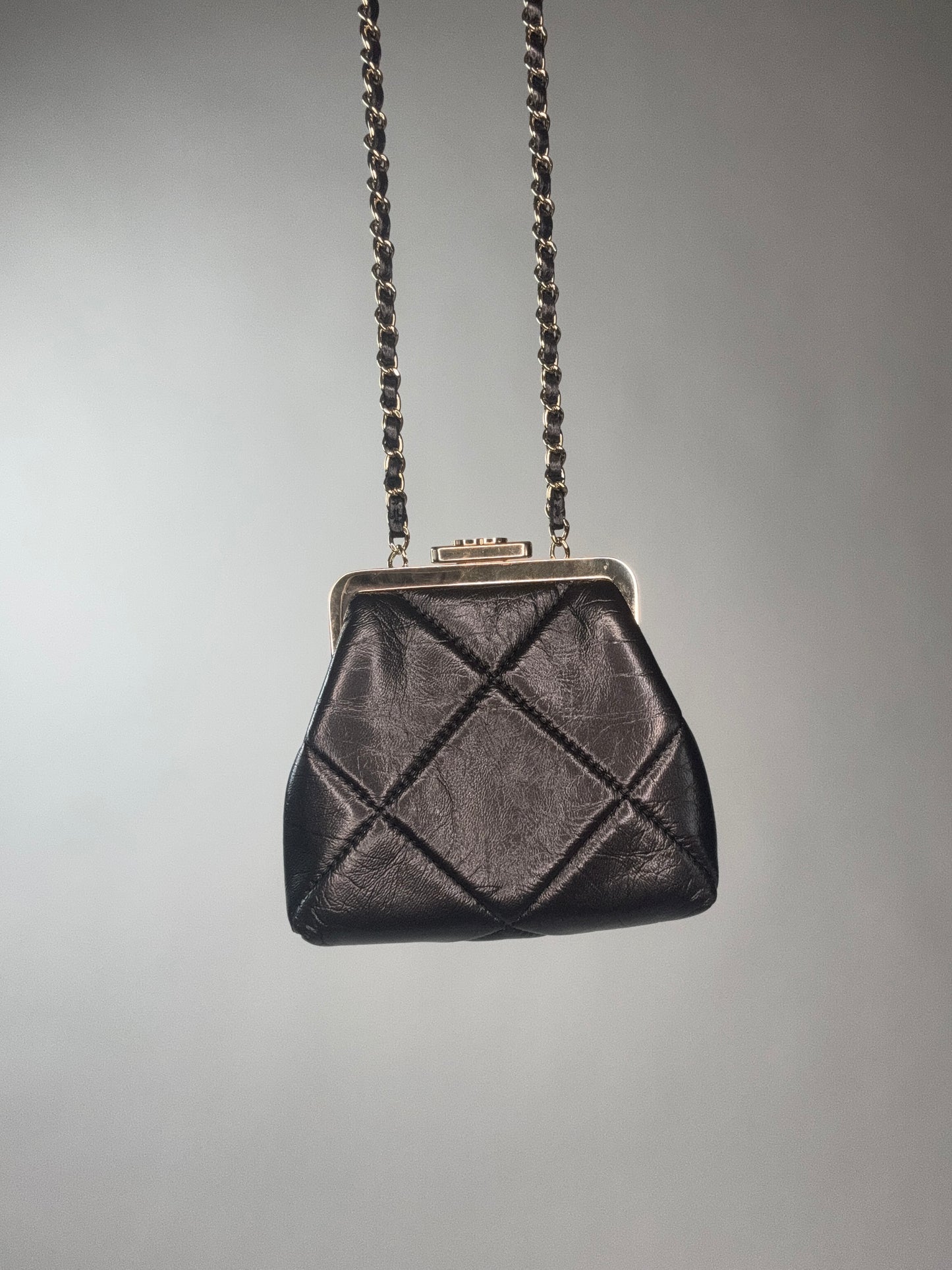 Chanel Kiss Lock Mini Crossbody Bag
