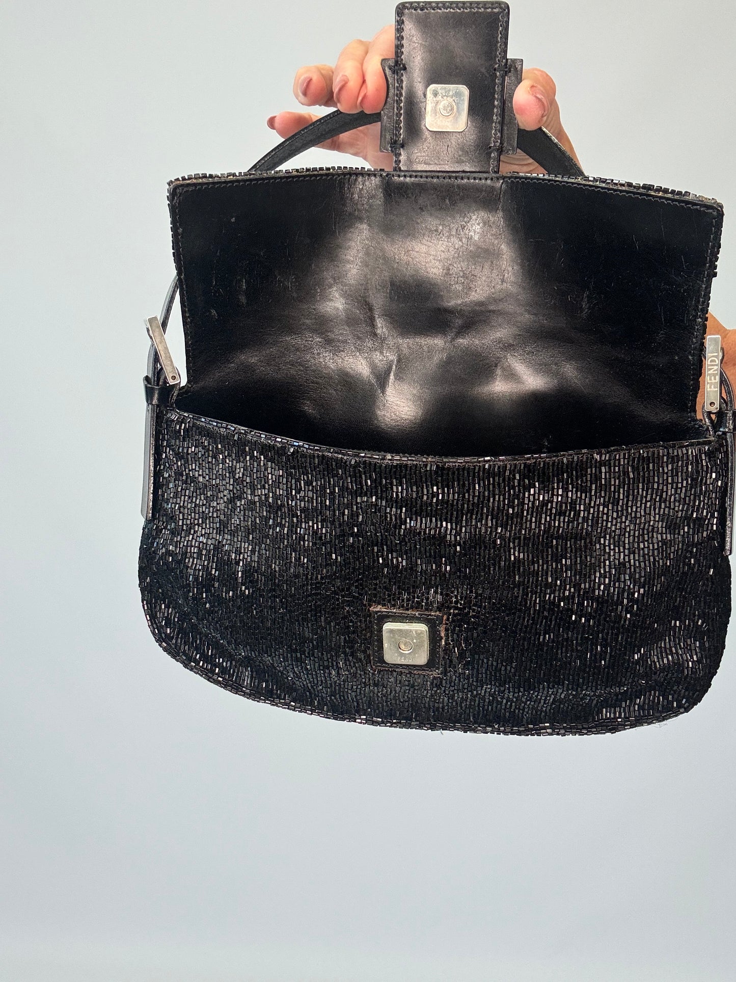 Fendi Beaded Black  Mamma Baguette- Vintage