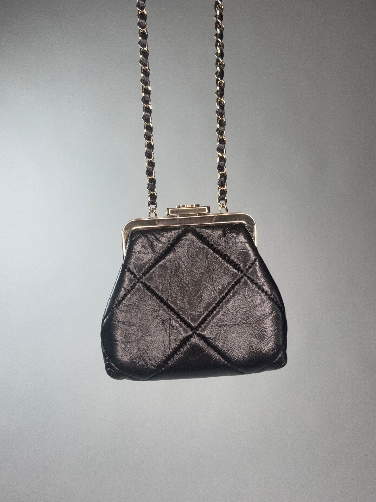 Chanel Kiss Lock Mini Crossbody Bag
