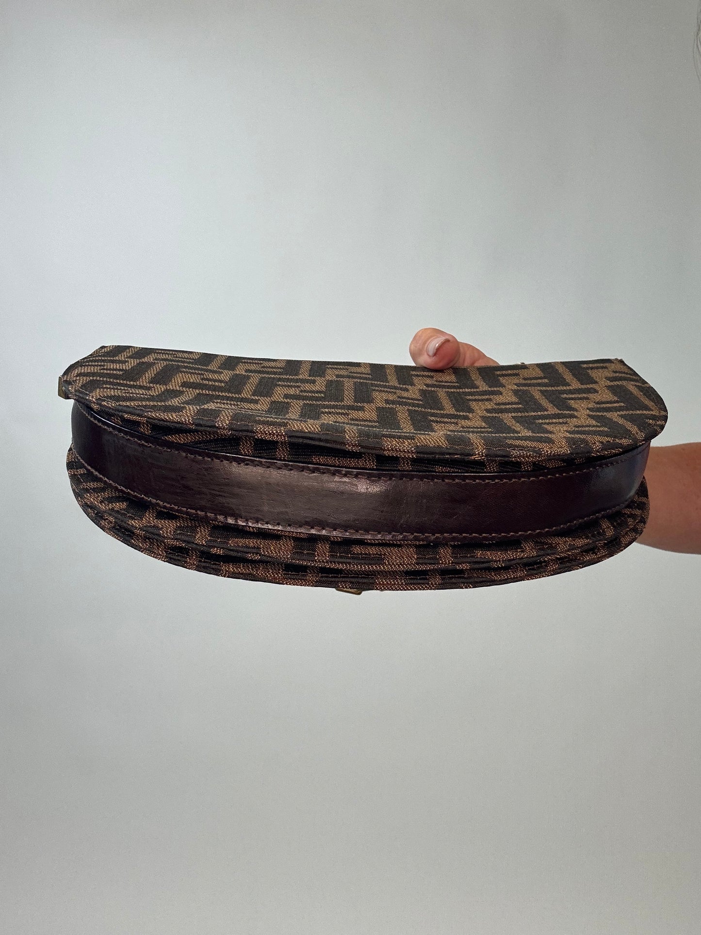 Fendi Rare Zucca Crescent Bag