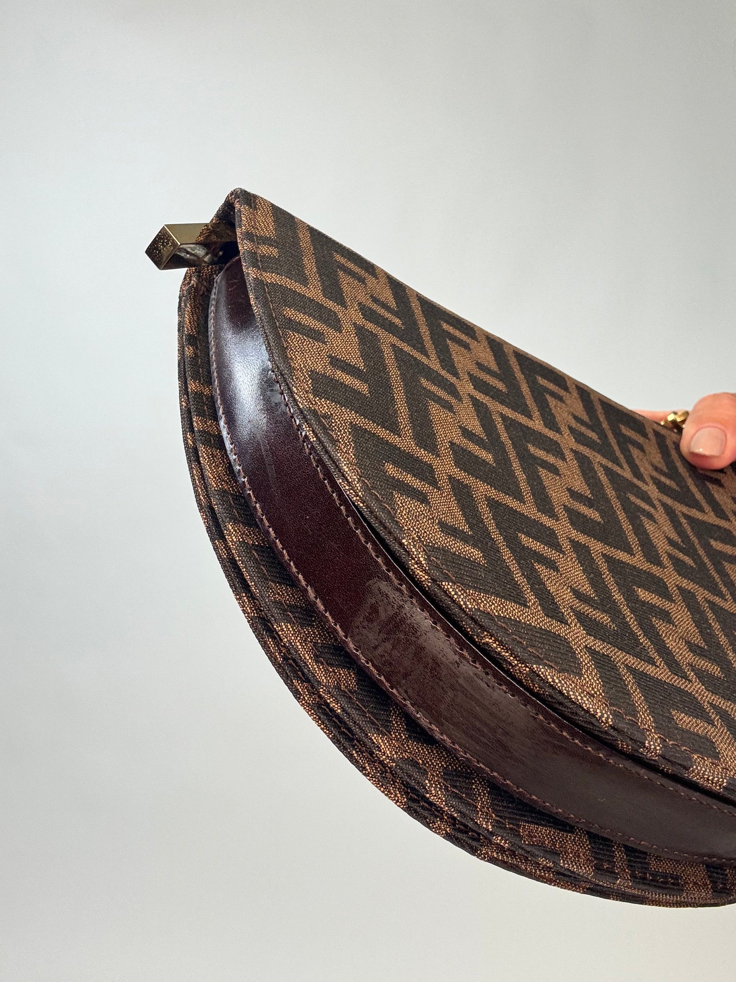 Fendi Rare Zucca Crescent Bag