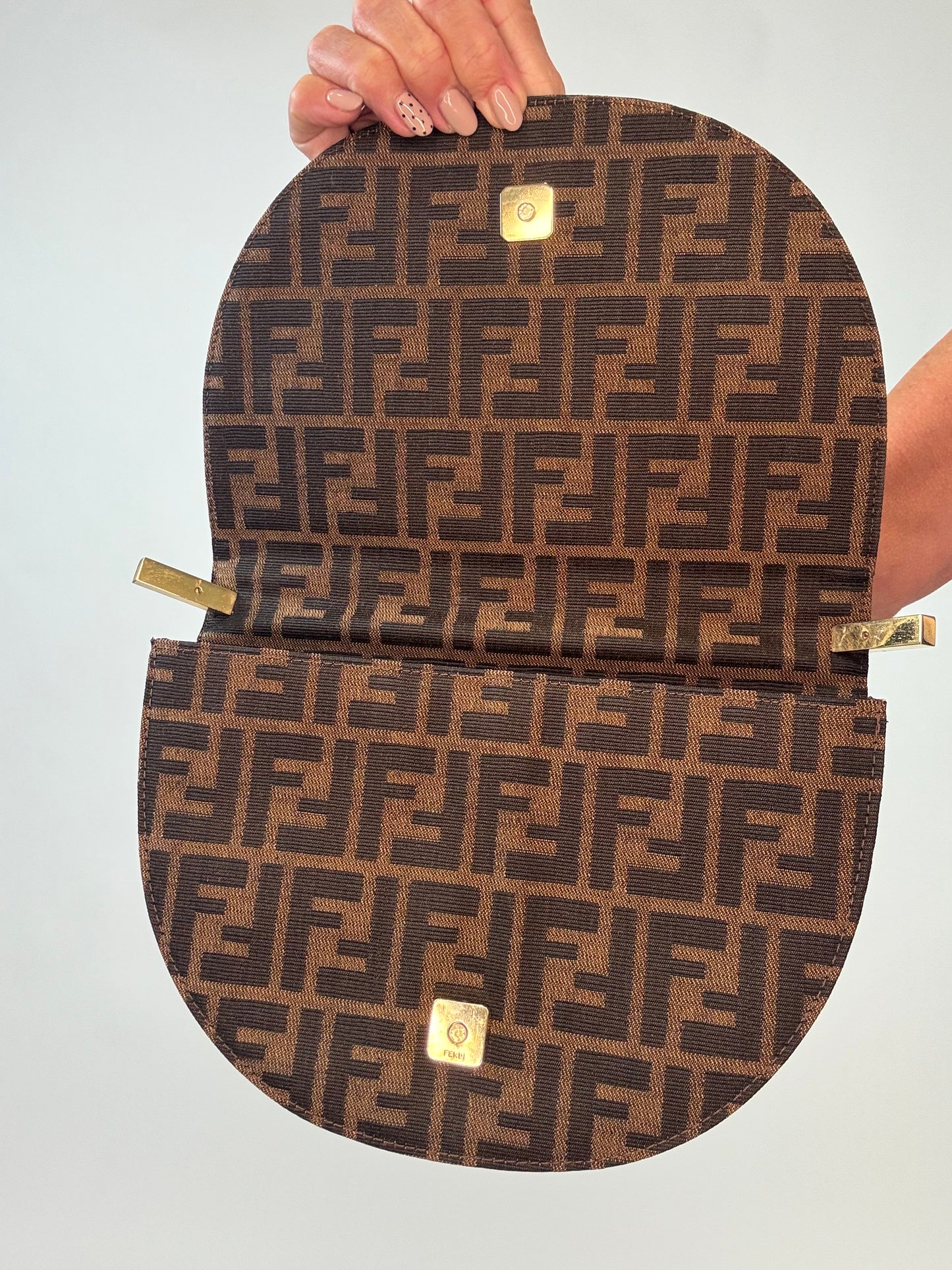 Fendi Rare Zucca Crescent Bag