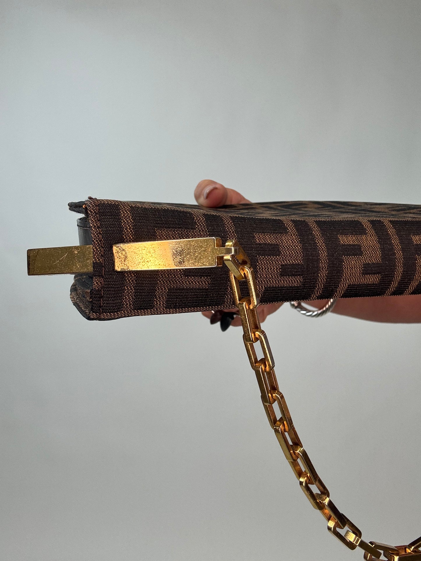 Fendi Rare Zucca Crescent Bag