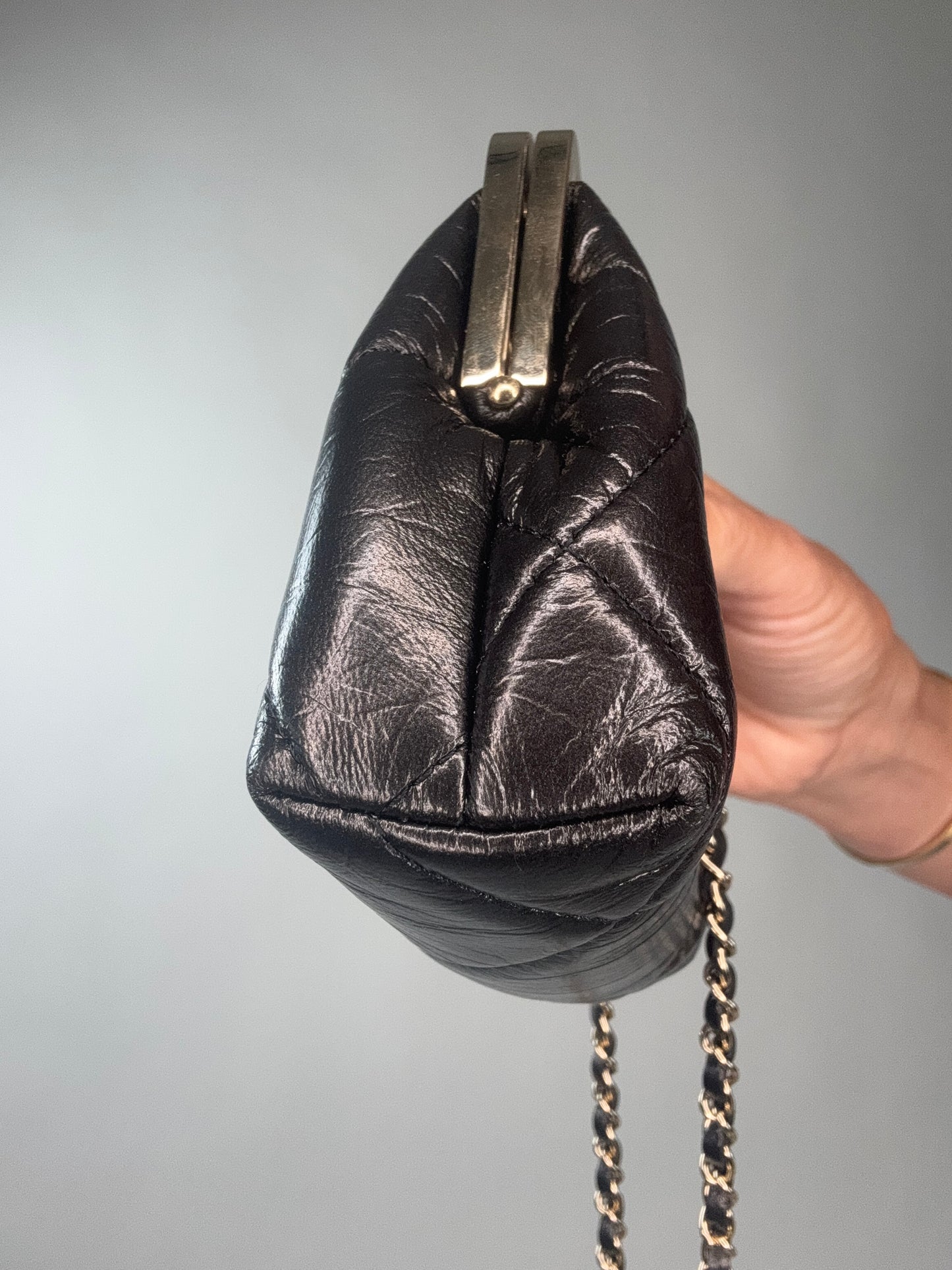 Chanel Kiss Lock Mini Crossbody Bag
