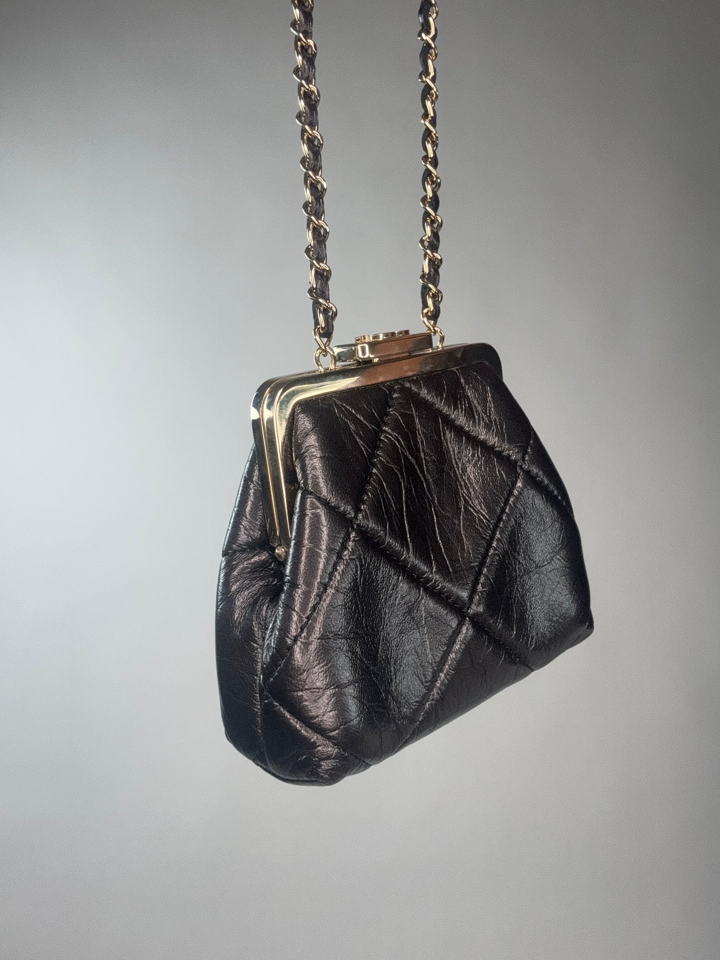 Chanel Kiss Lock Mini Crossbody Bag