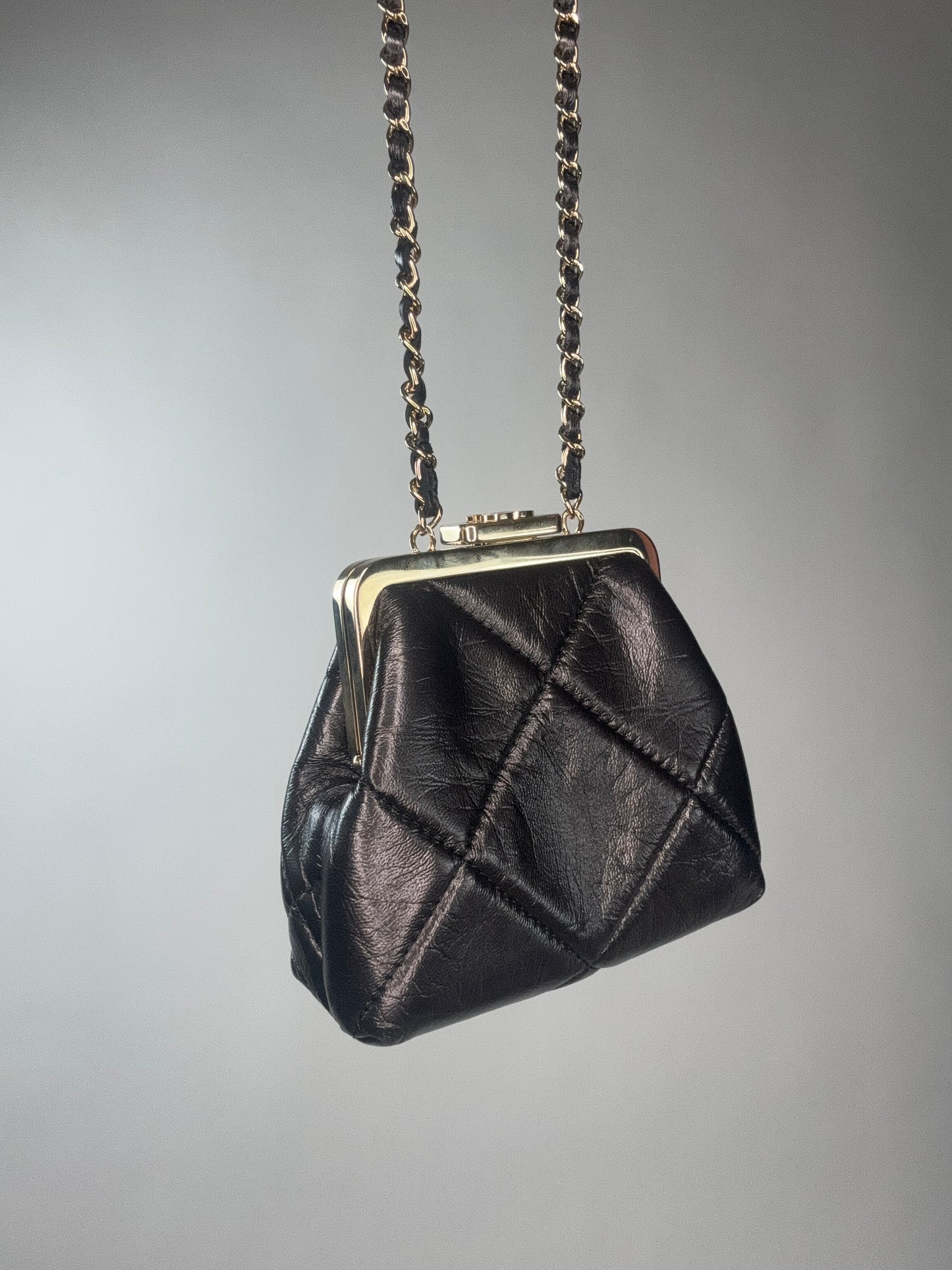 Chanel Kiss Lock Mini Crossbody Bag