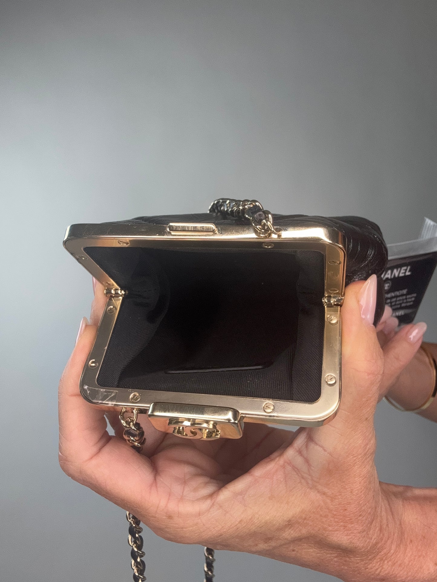 Chanel Kiss Lock Mini Crossbody Bag