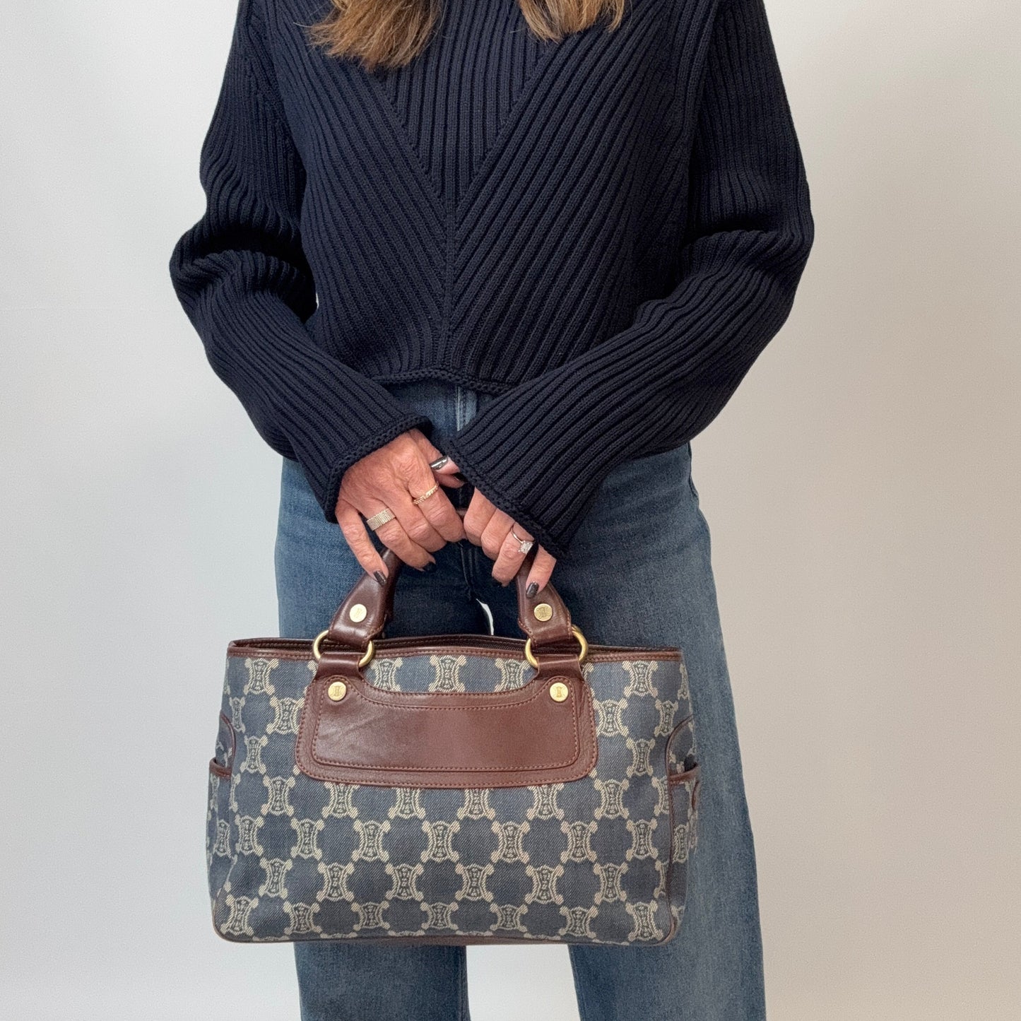 Celine Vintage Denim Boogie Bag