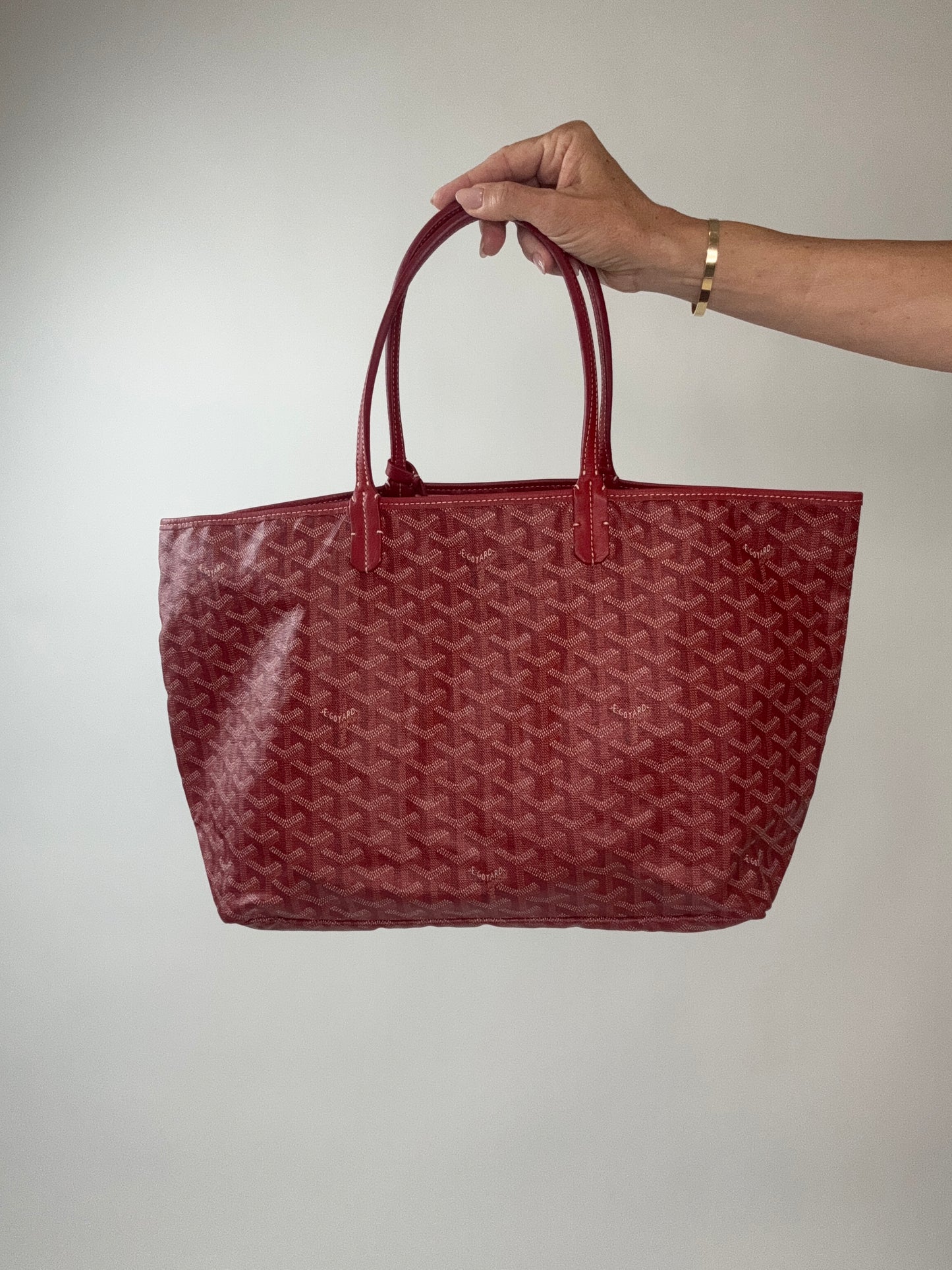 Goyard St Louis PM Red With Pouch
