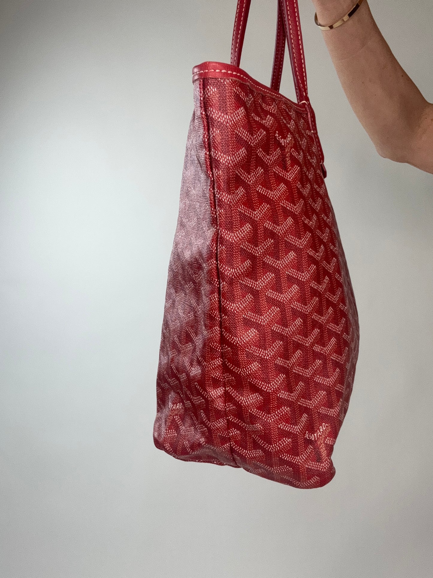 Goyard St Louis PM Red With Pouch