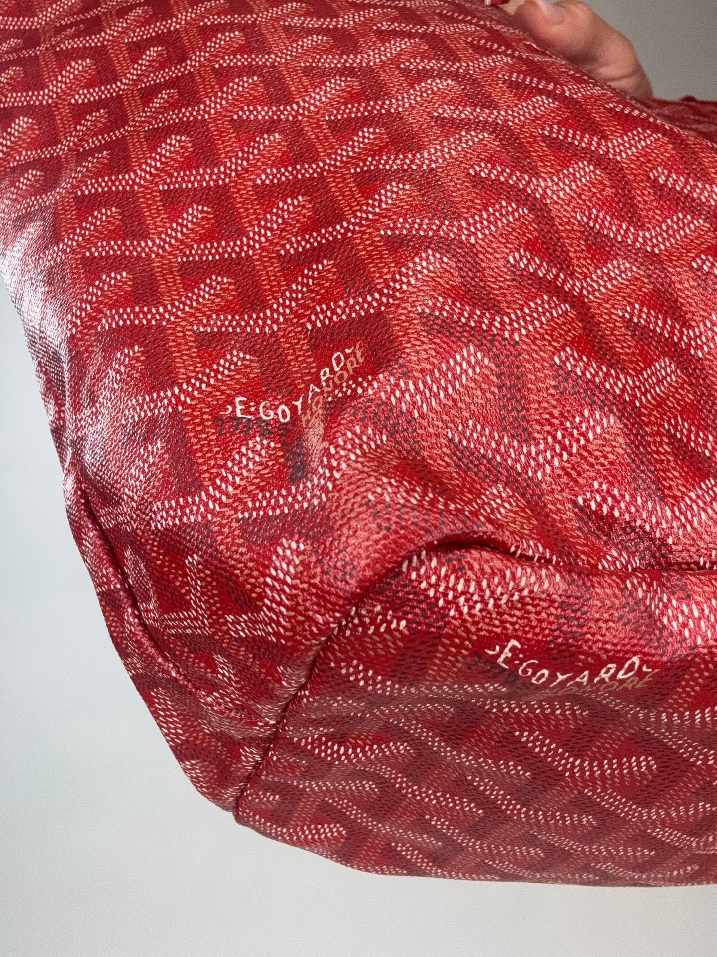 Goyard St Louis PM Red With Pouch