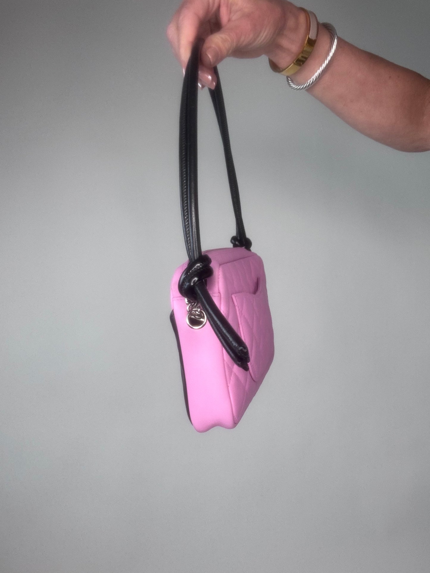 Chanel Cambon Pink Black Pochette