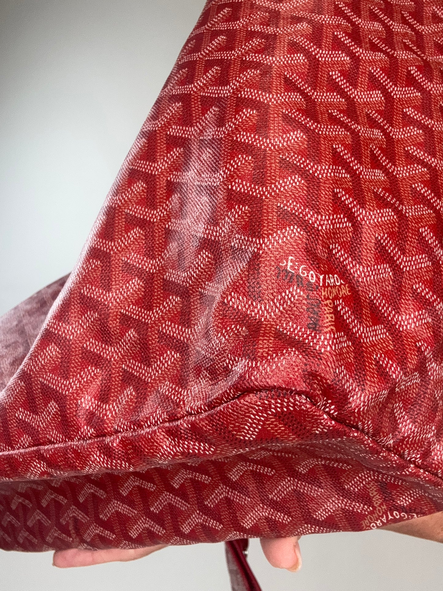 Goyard St Louis PM Red With Pouch