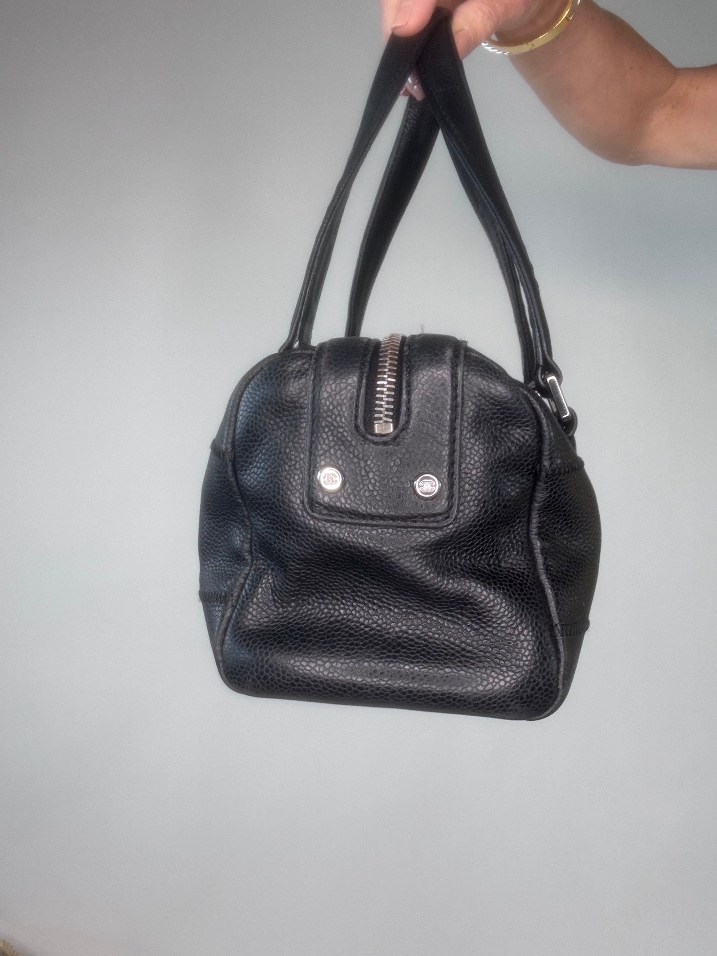 Chanel LAX Bowler East West Caviar Bag