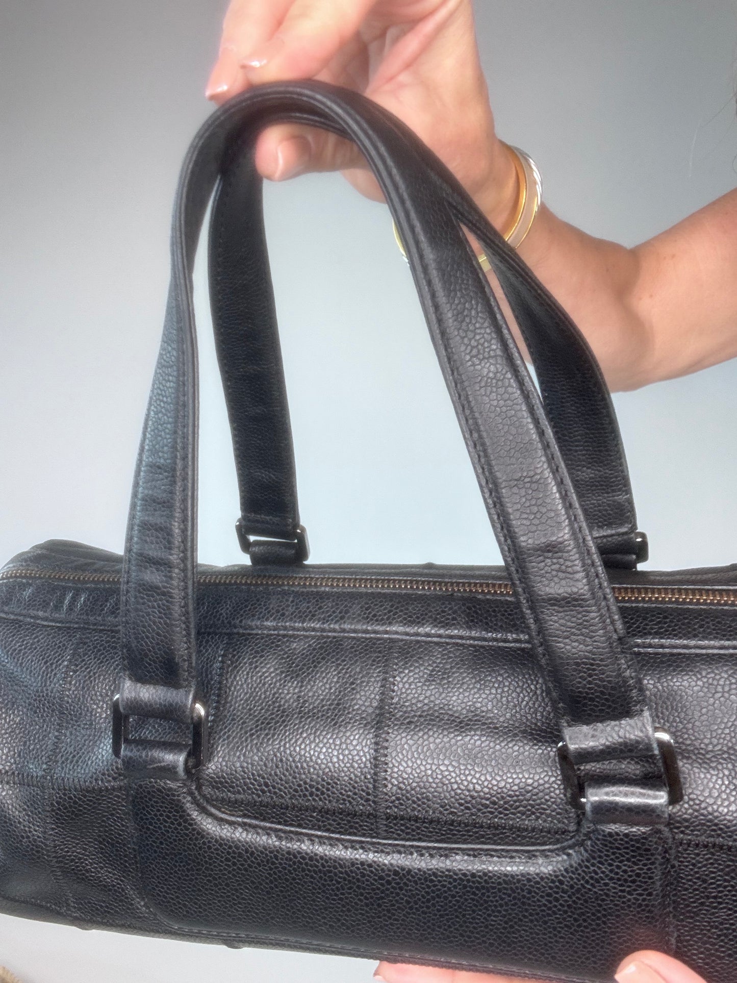 Chanel LAX Bowler East West Caviar Bag