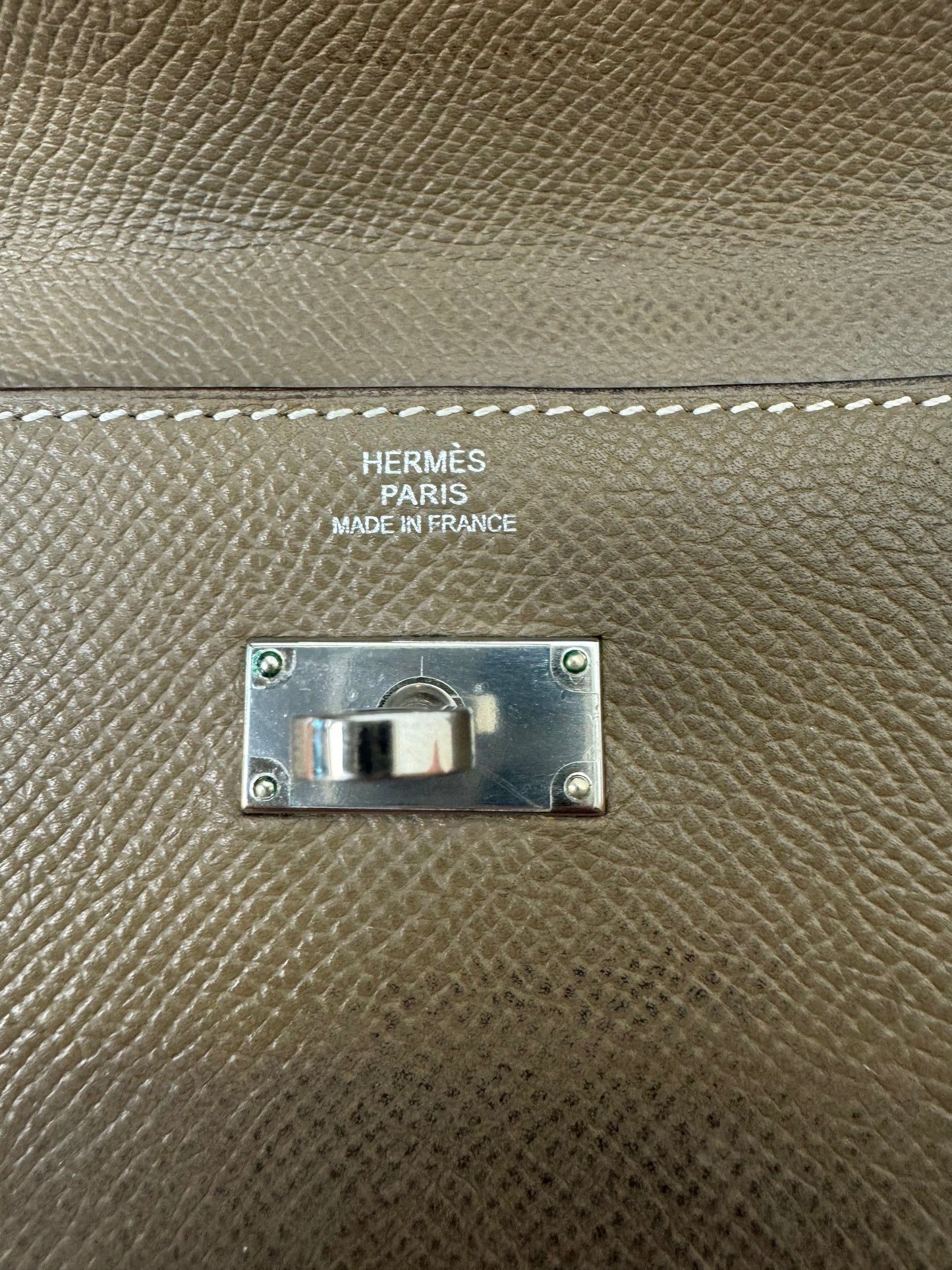 Hermès Long Kelly Wallet Etoupe Veau Epsom