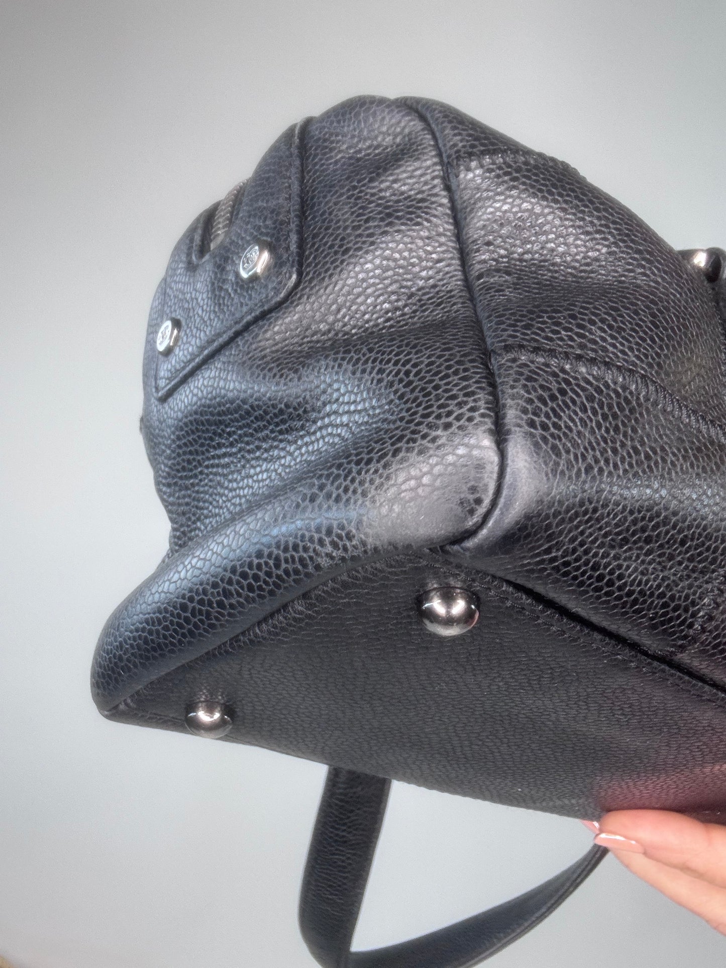 Chanel LAX Bowler East West Caviar Bag