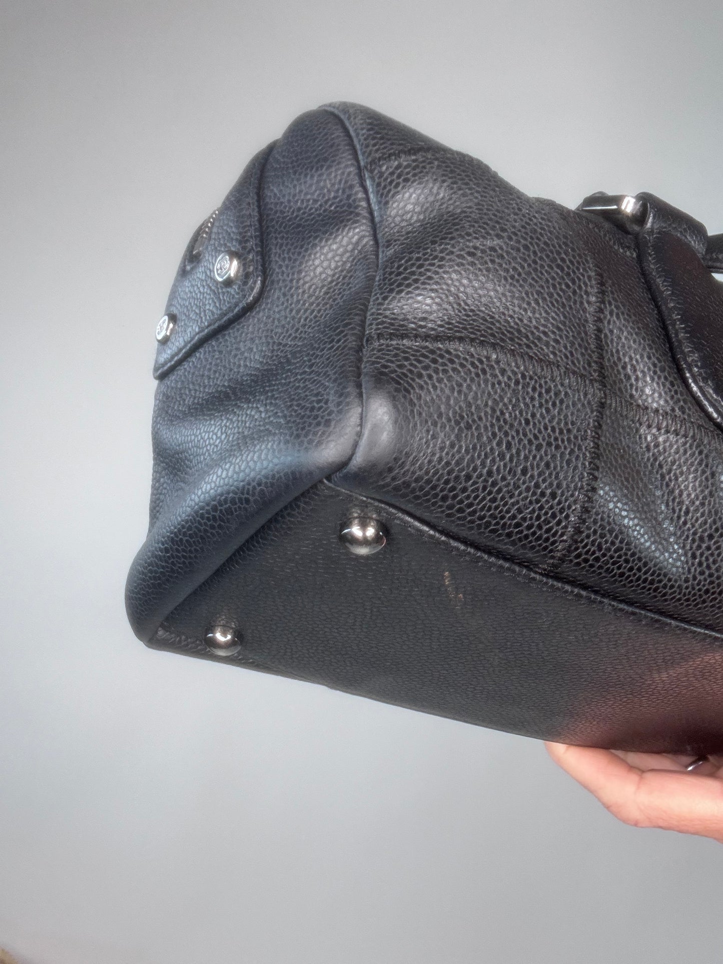 Chanel LAX Bowler East West Caviar Bag