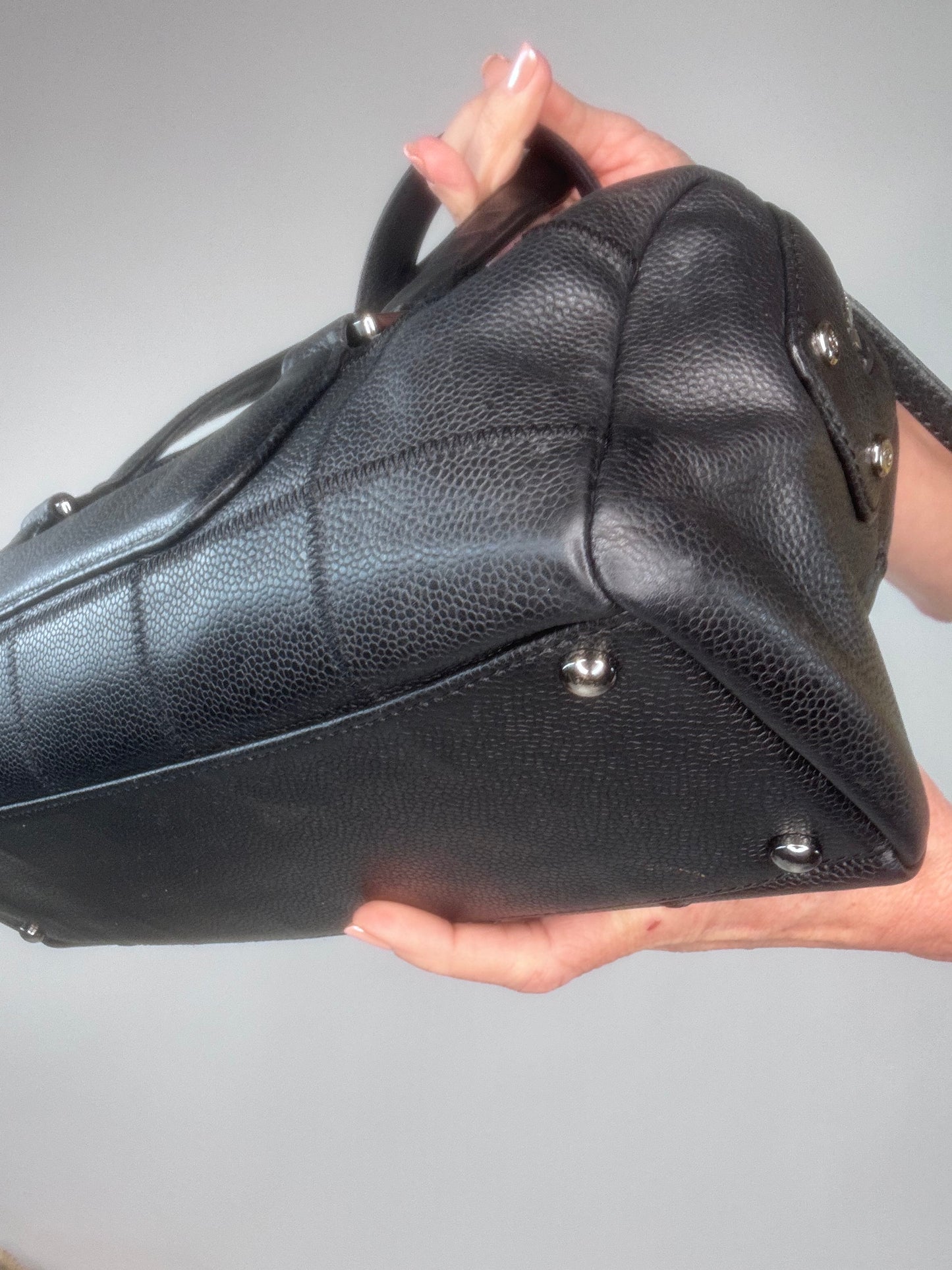 Chanel LAX Bowler East West Caviar Bag