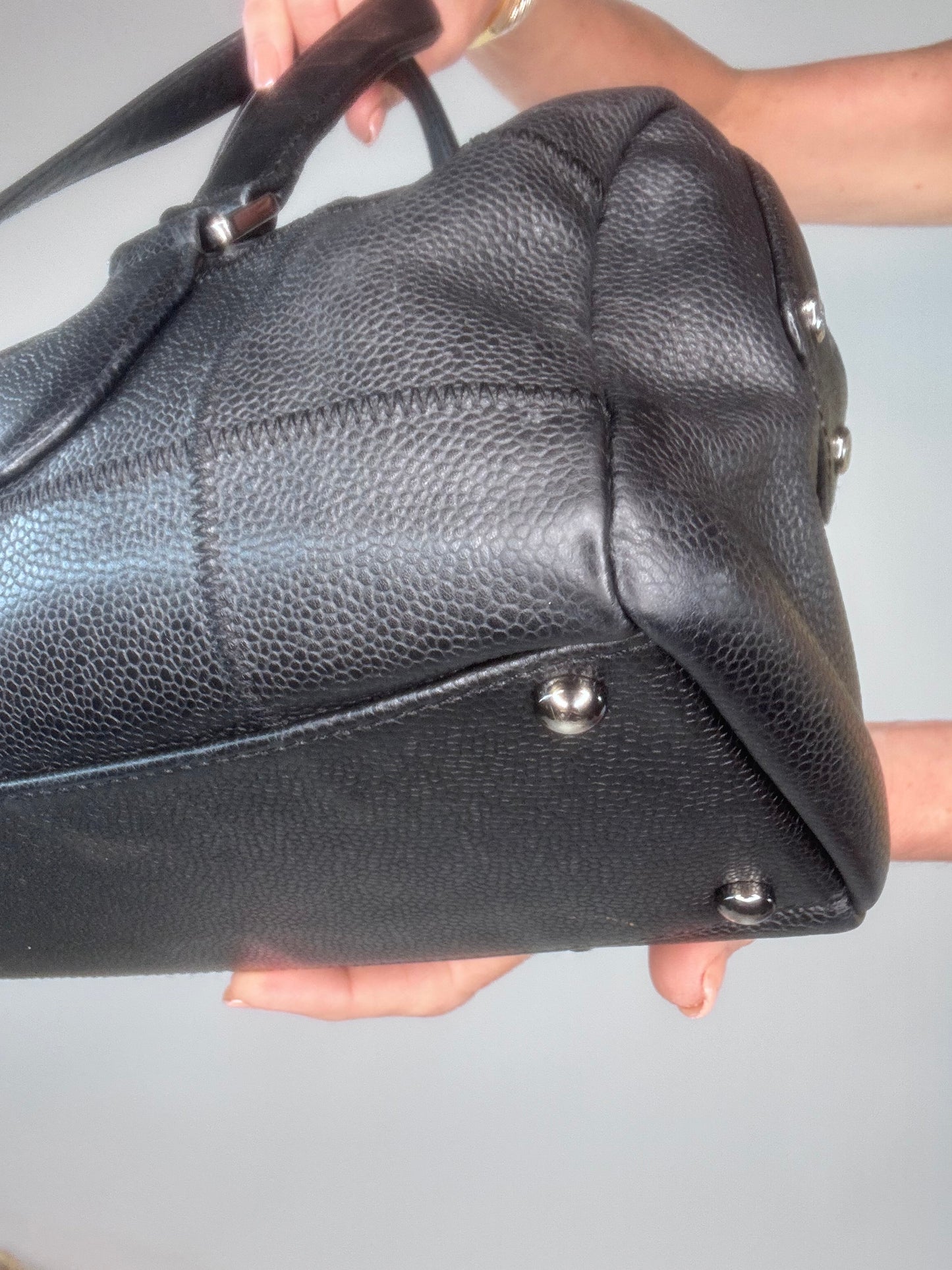 Chanel LAX Bowler East West Caviar Bag