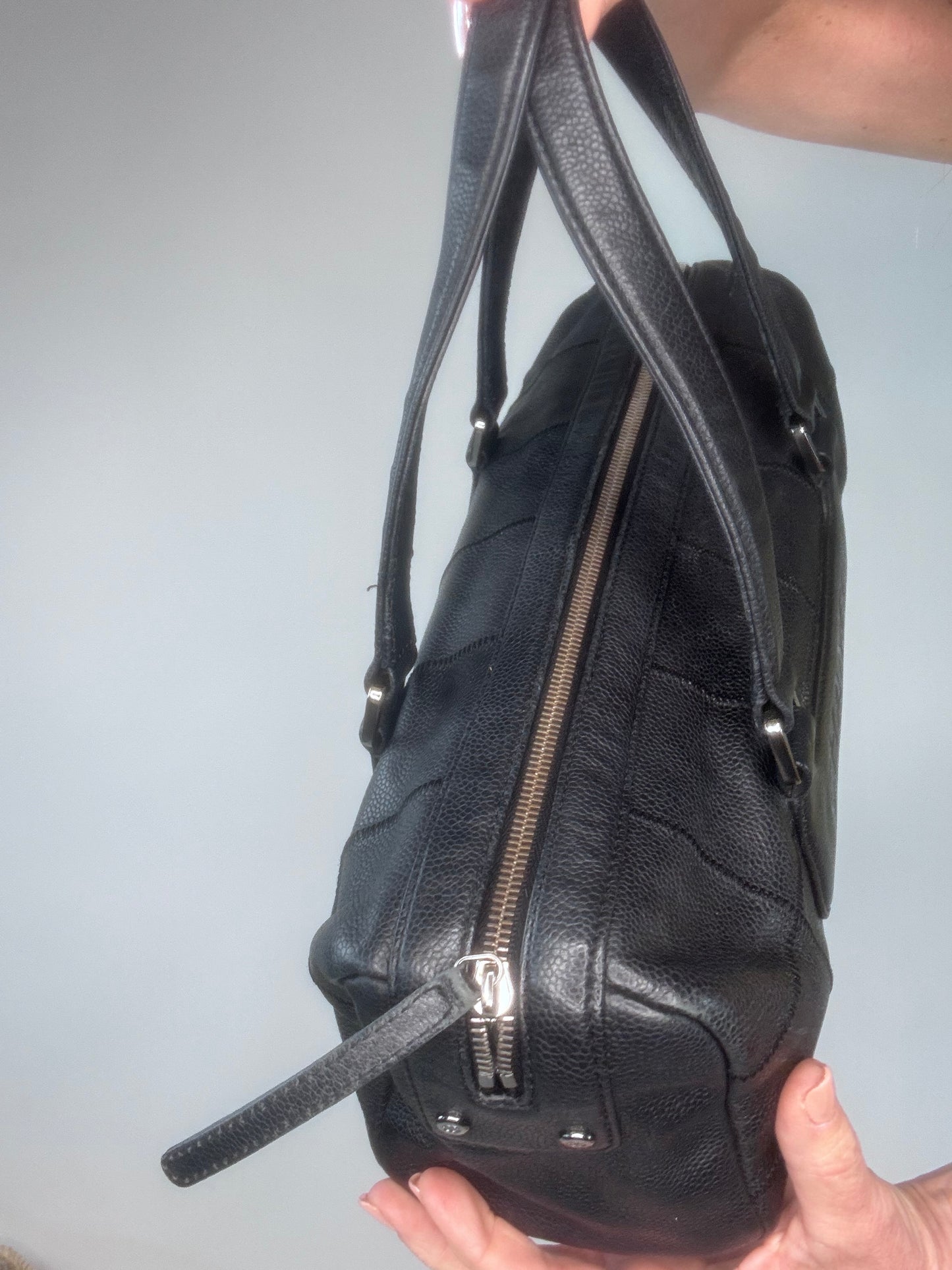 Chanel LAX Bowler East West Caviar Bag