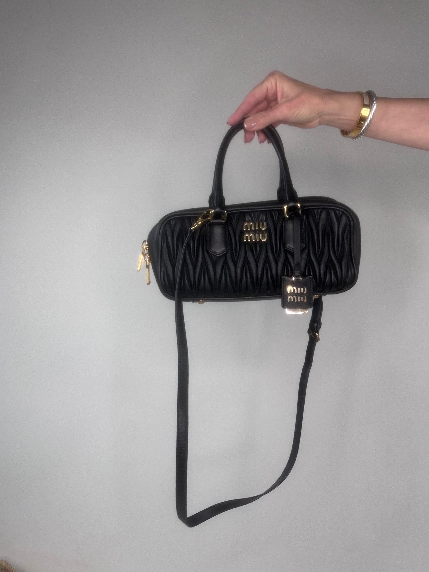 Miu Miu Arcadie Black Leather