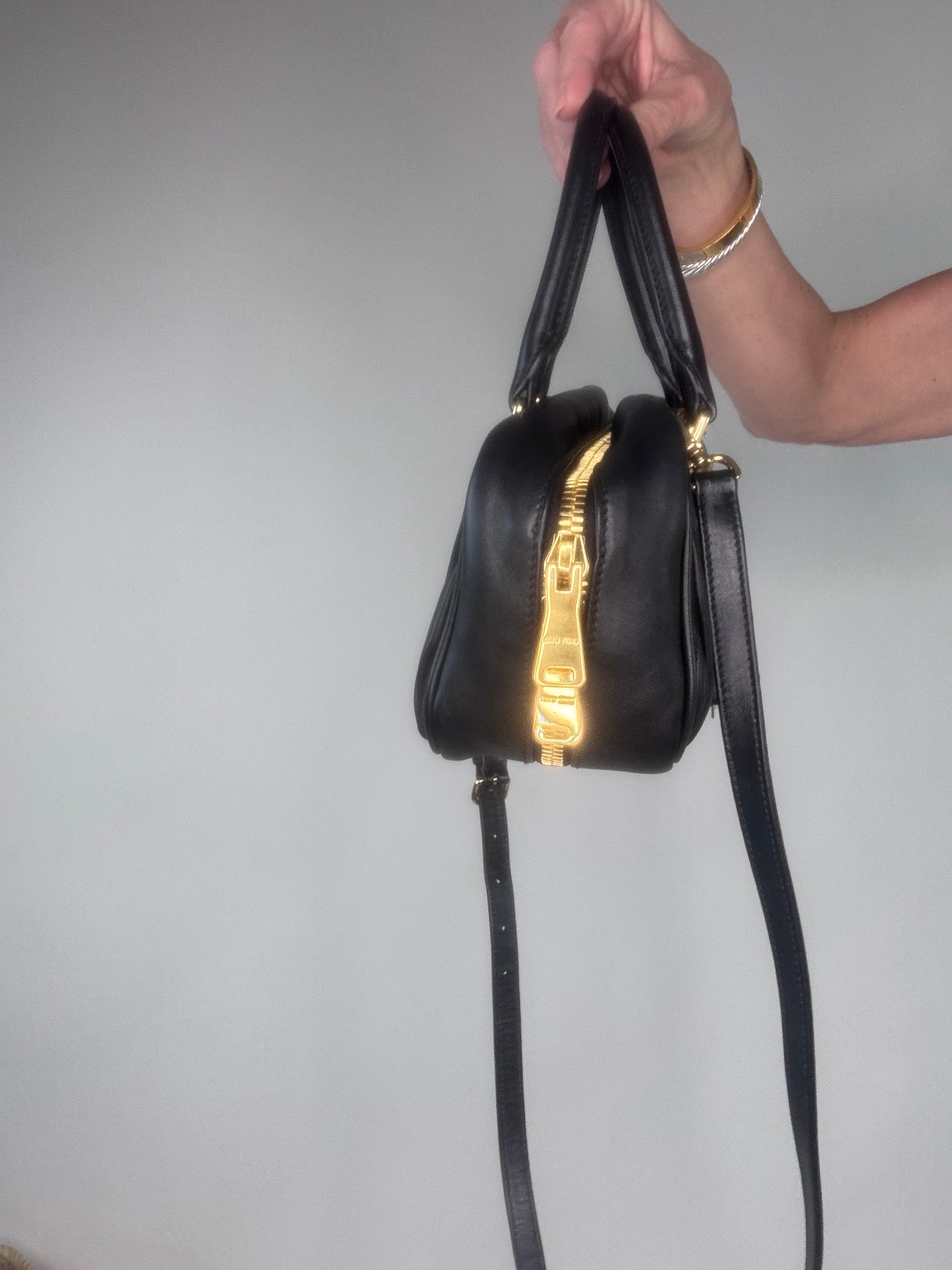 Miu Miu Arcadie Black Leather