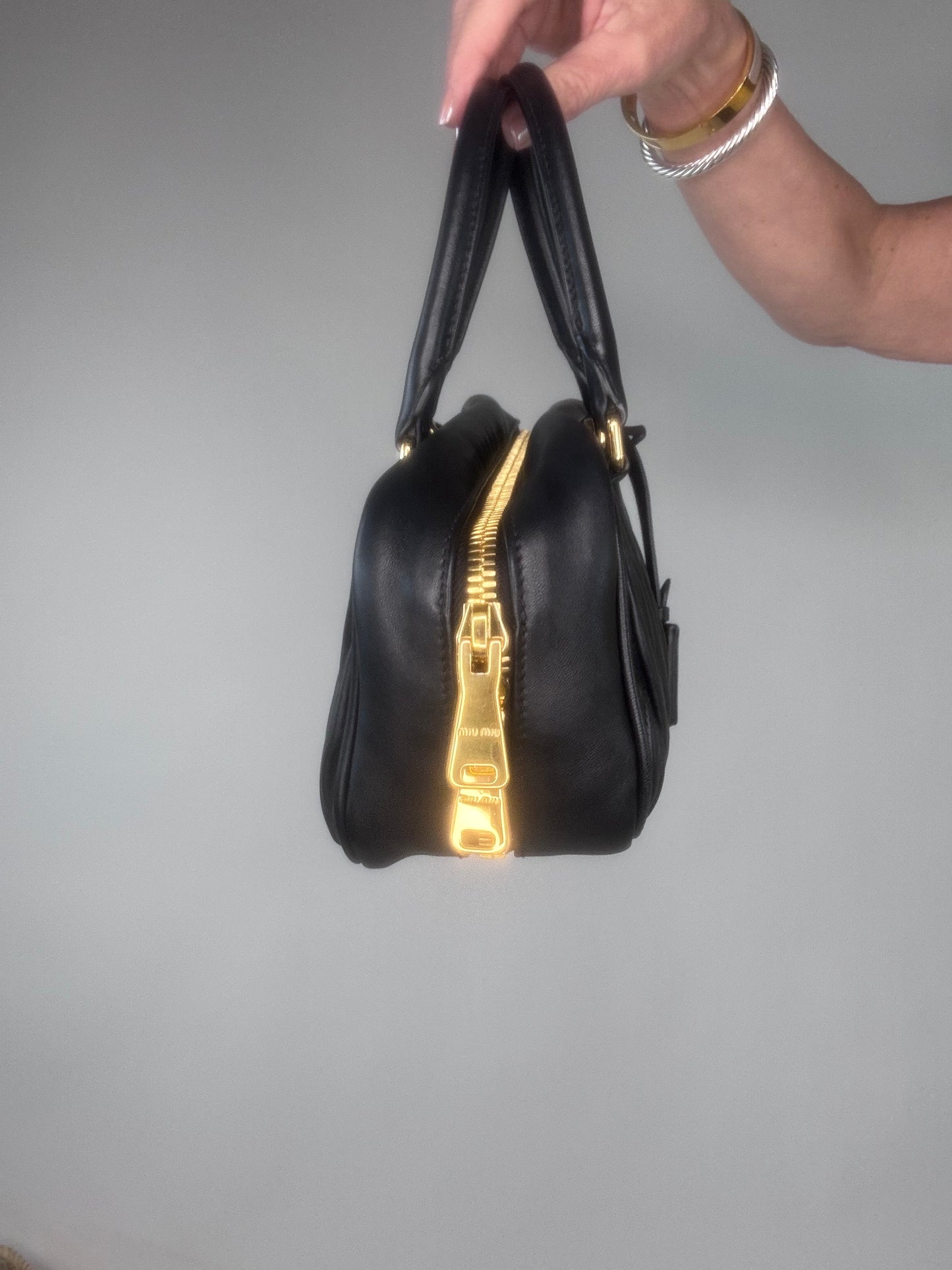 Miu Miu Arcadie Black Leather