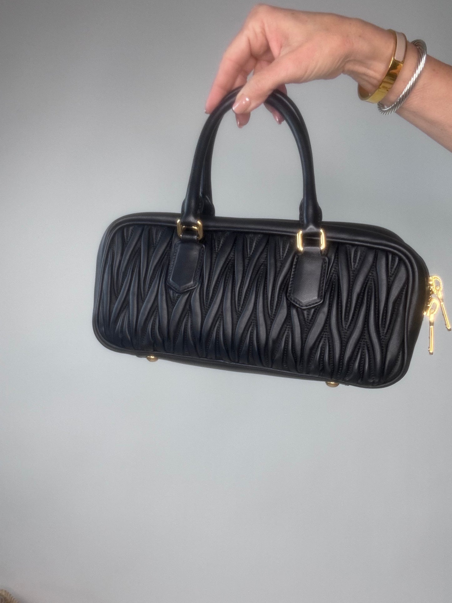 Miu Miu Arcadie Black Leather