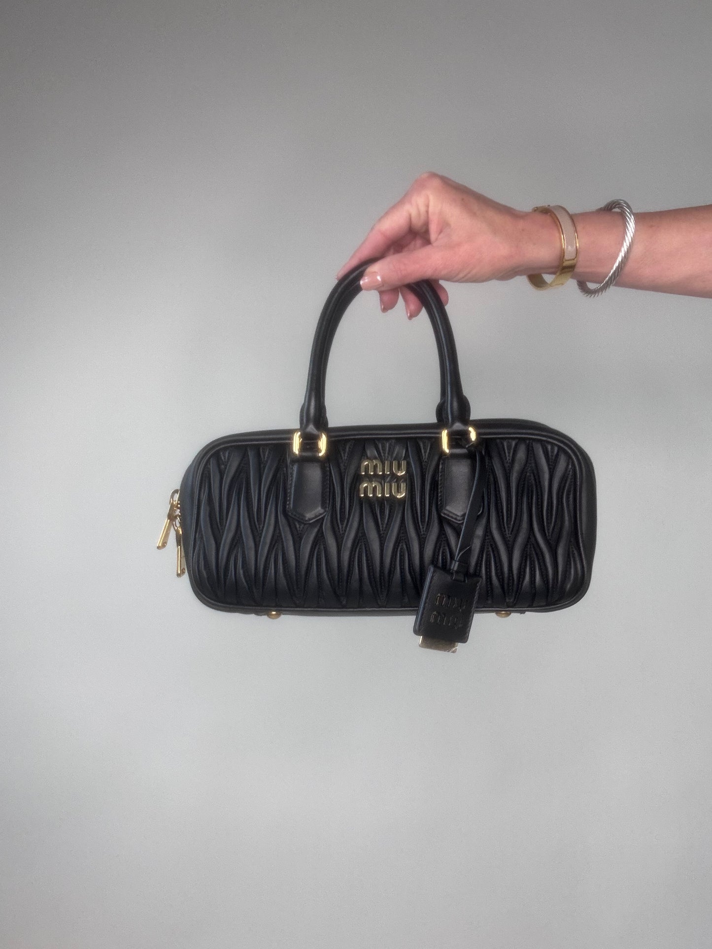 Miu Miu Arcadie Black Leather